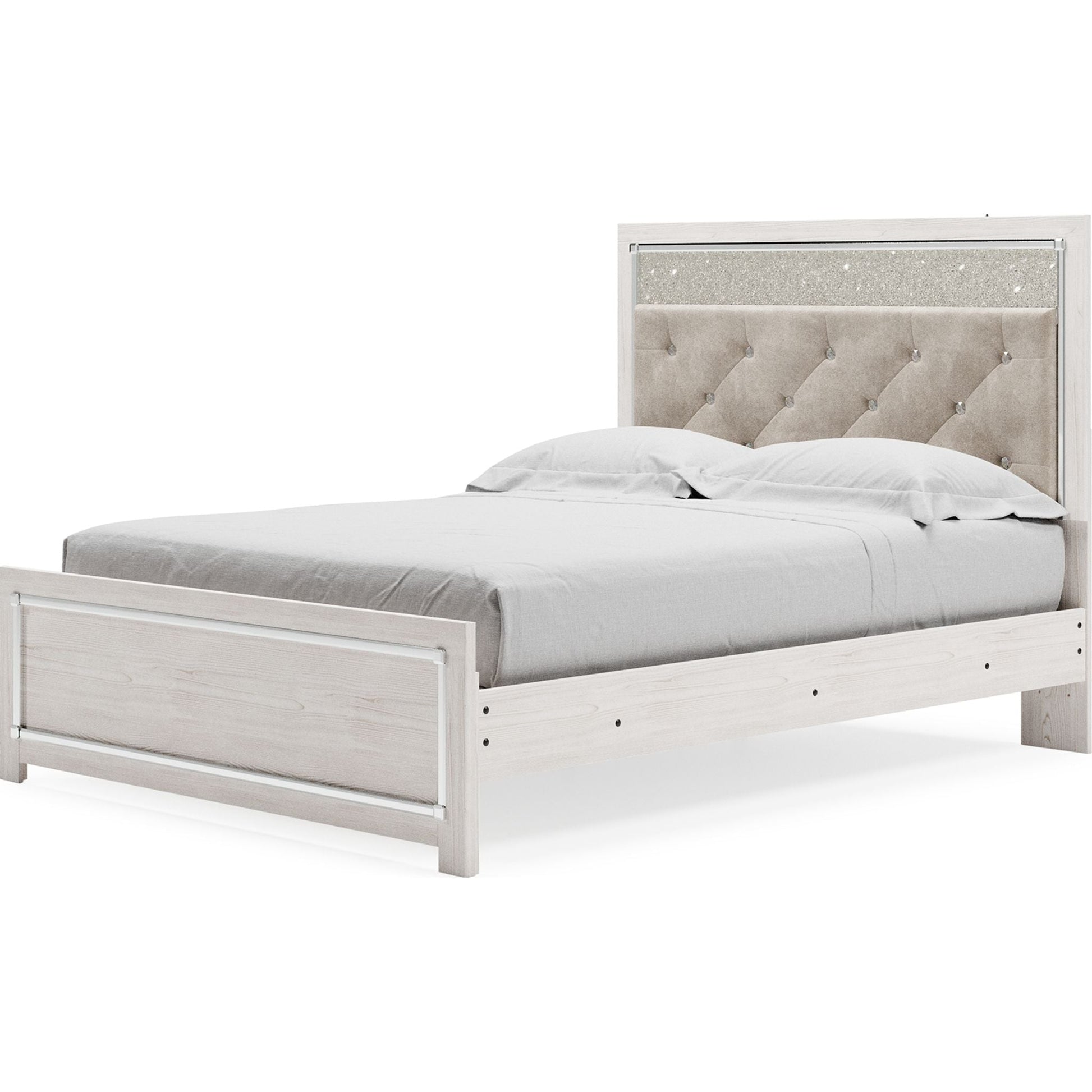 Altyra 3 Piece Panel Bed - White