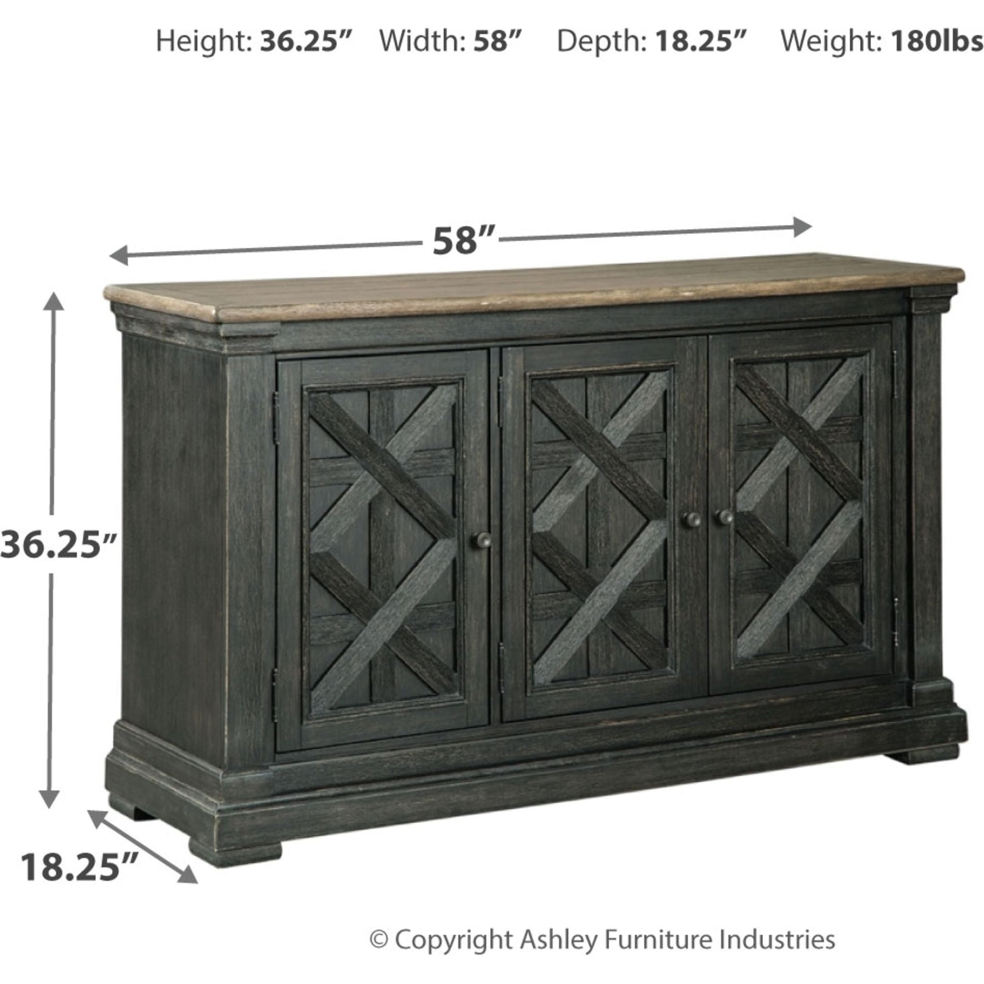 Tyler Creek Server - Black/Grey - (D736-60)