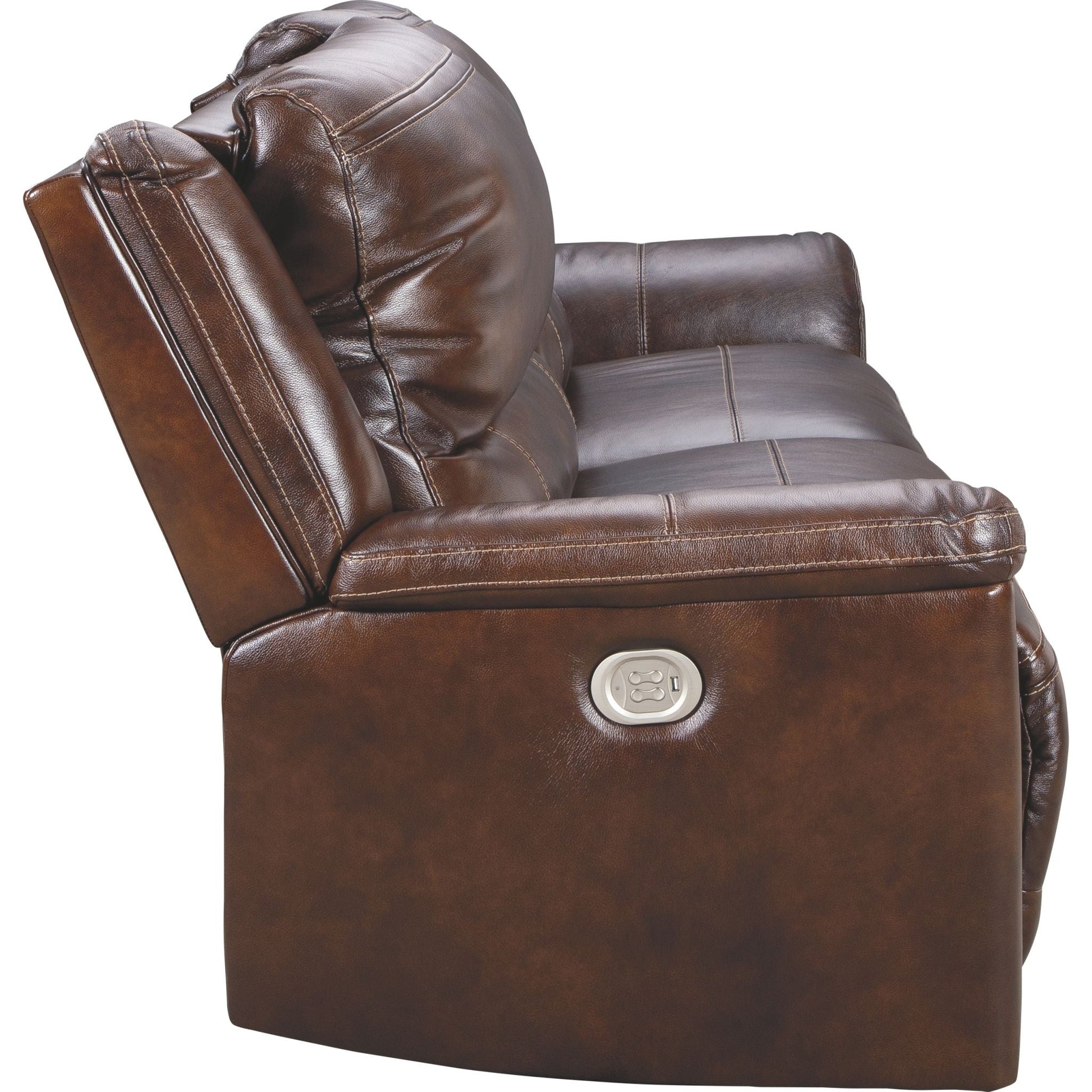 Catanzaro Power Reclining Sofa - Mahogany