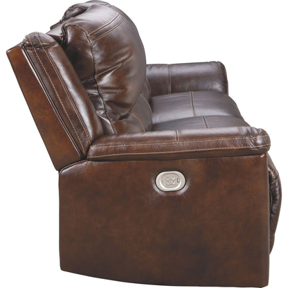 Catanzaro Power Reclining Sofa - Mahogany