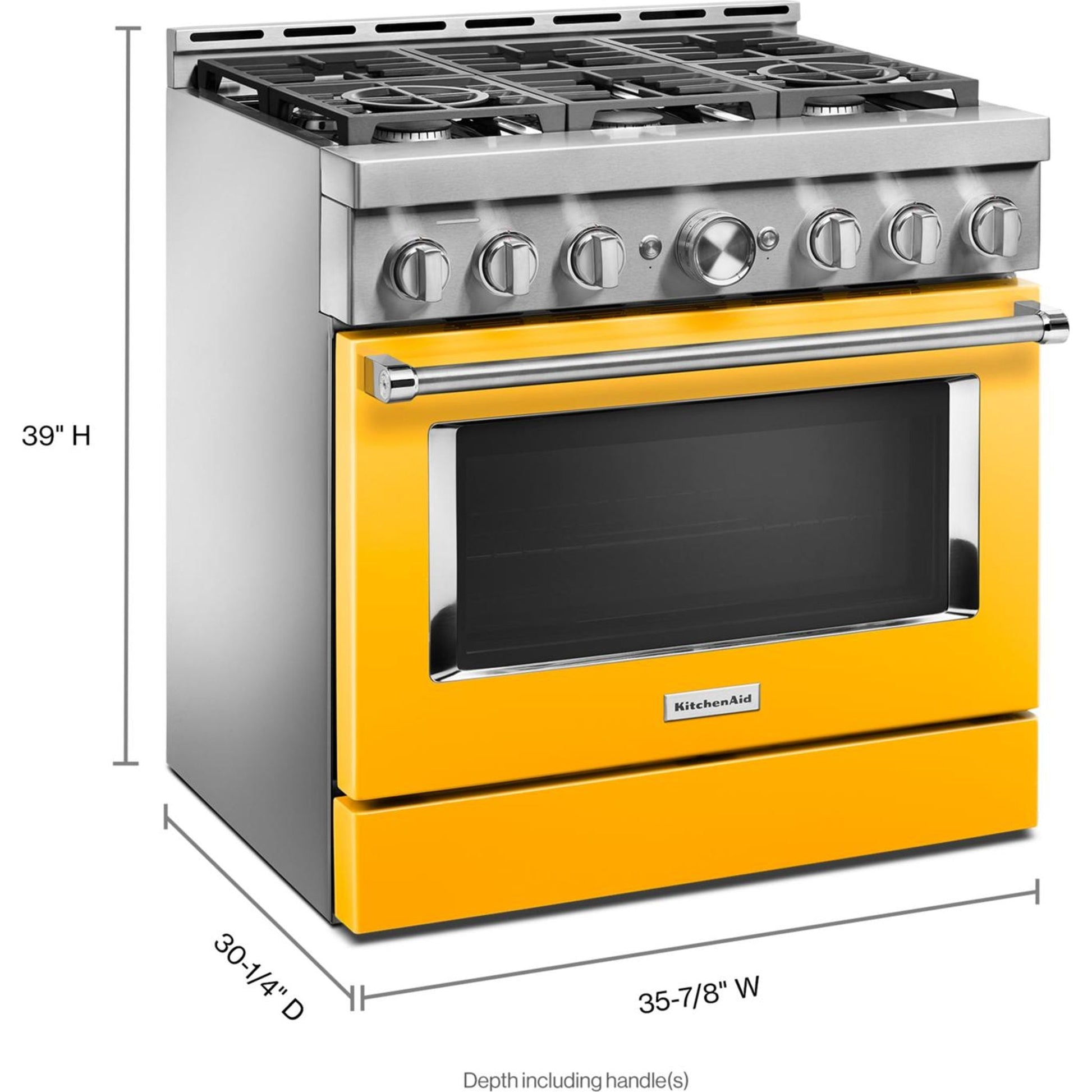 KitchenAid Gas Range (KFGC506JYP) - Yellow Pepper