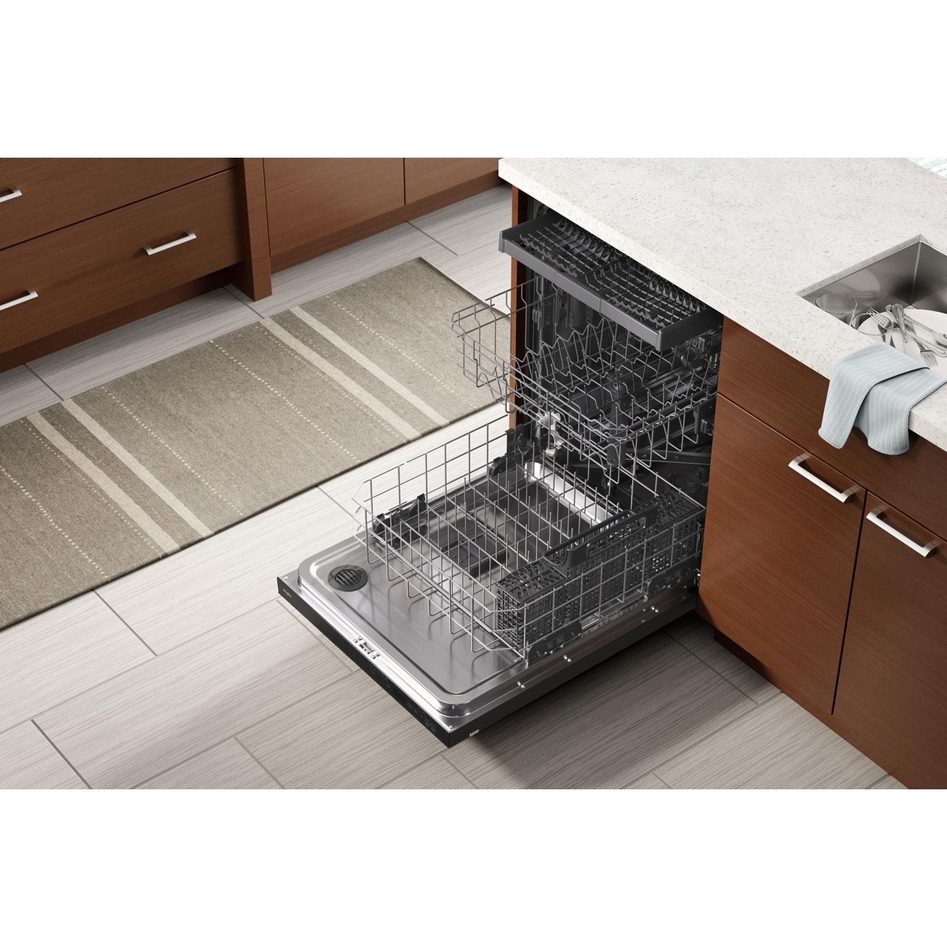 Whirlpool Dishwasher Stainless Steel Tub (WDT750SAKV) - Black Stainless
