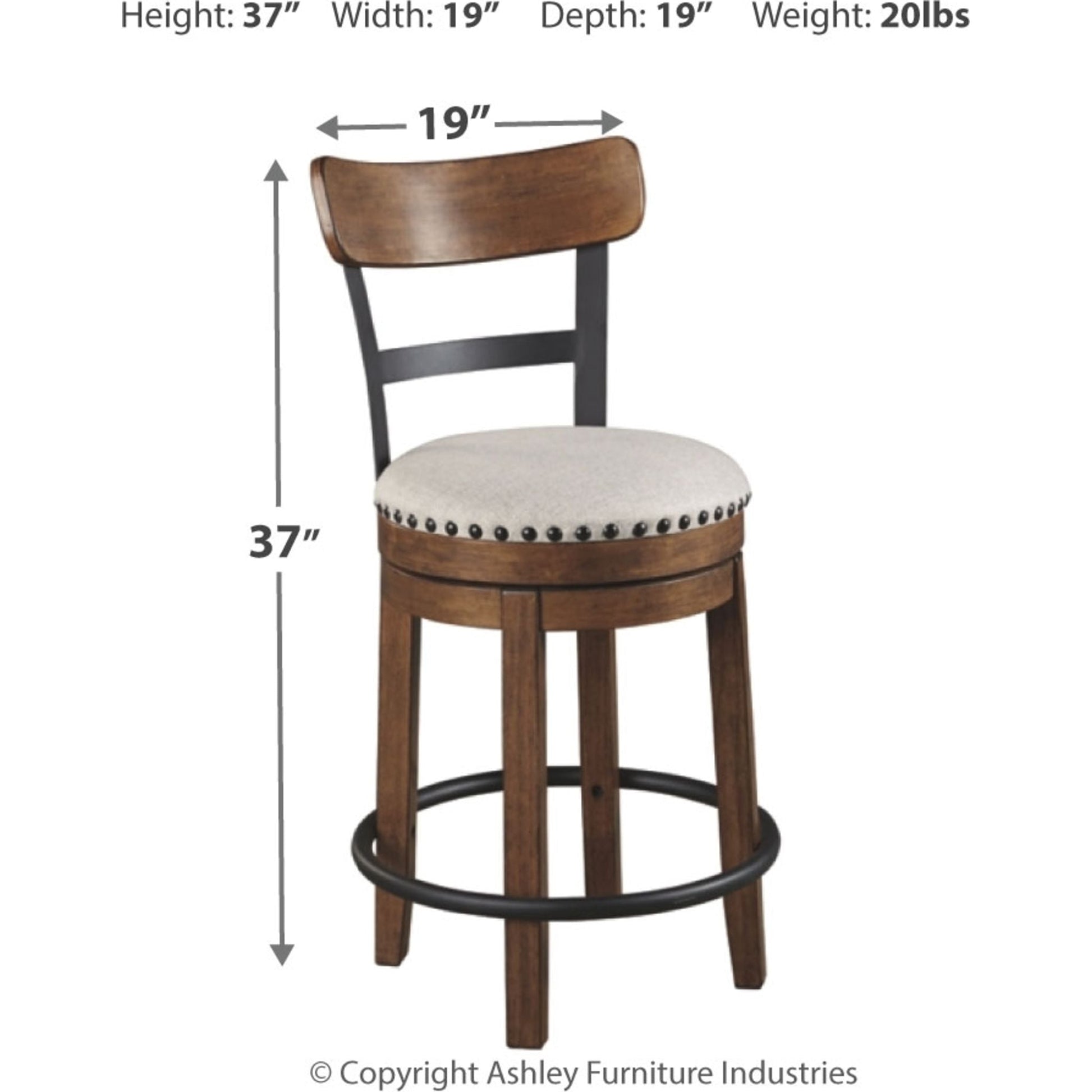 Valebeck Bar Stool - Brown - (D546-424)