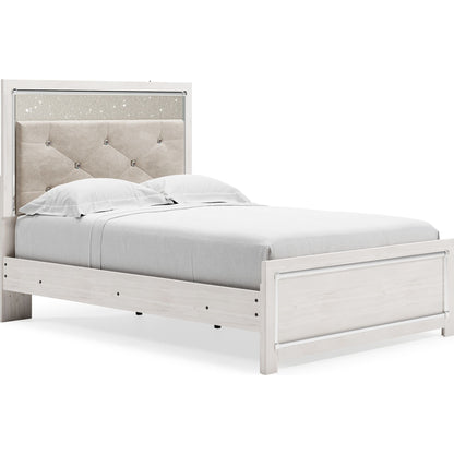 Altyra 3 Piece Panel Bed - White