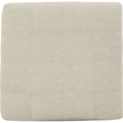 Falkirk Oversized Accent Ottoman - Parchment