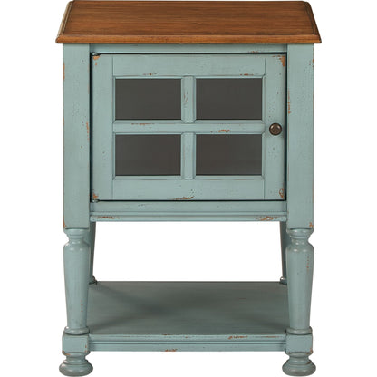 Mirimyn Accent Cabinet - Teal/Brown