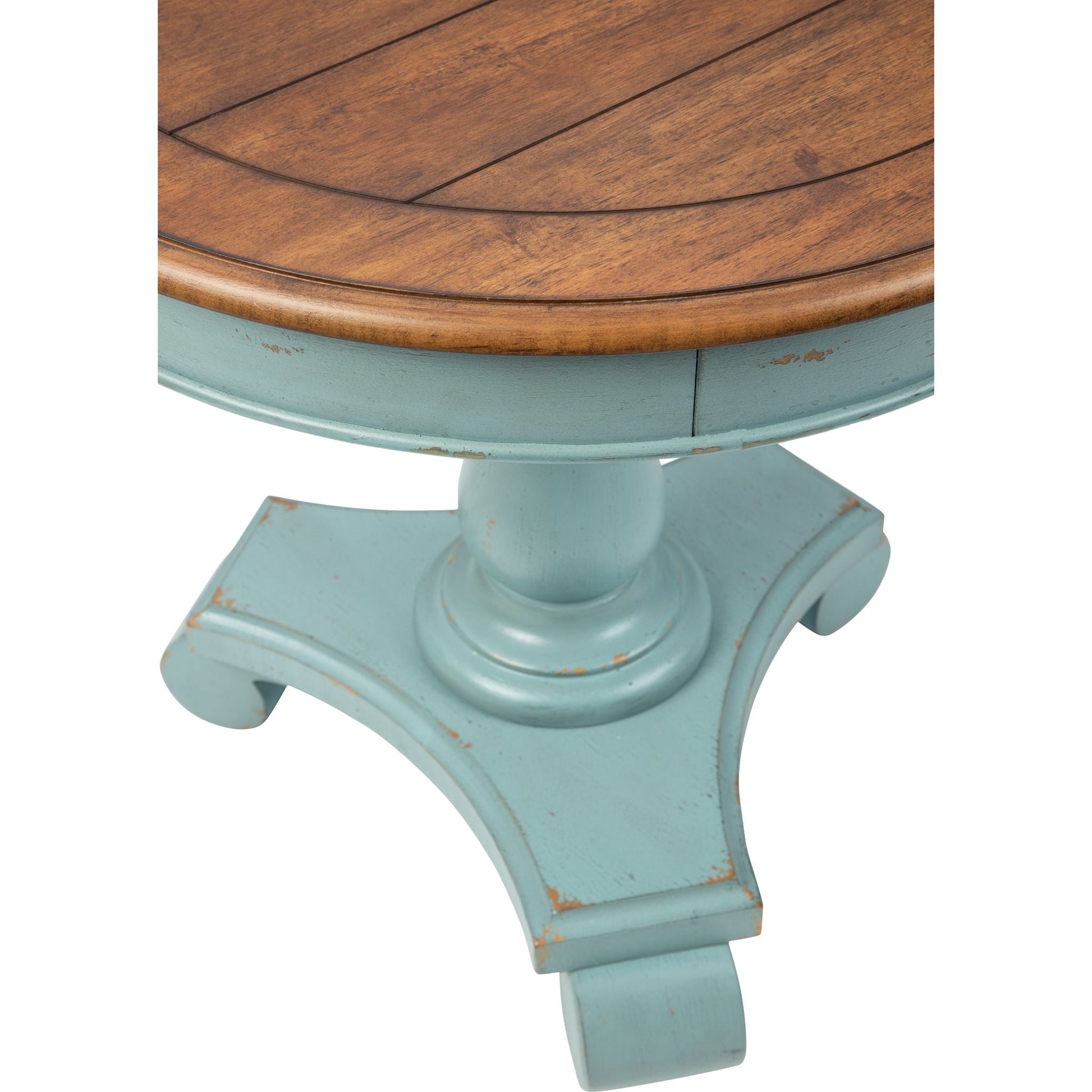 Mirimyn Accent Table - Teal/Brown