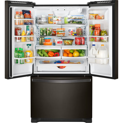 Whirlpool French Door Fridge (WRF535SWHV) - Black Stainless
