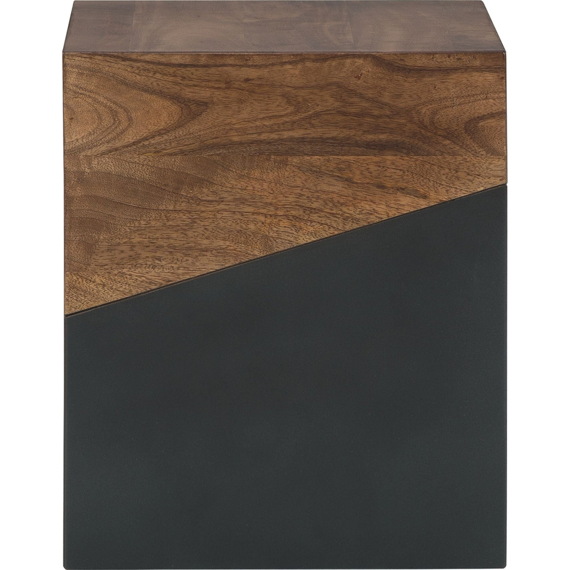 Trailbend Accent Table - Brown/Gunmetal