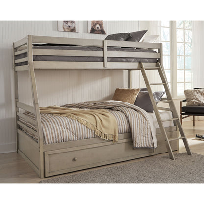Lettner Twin Over Full Bunk Bed - Light Gray
