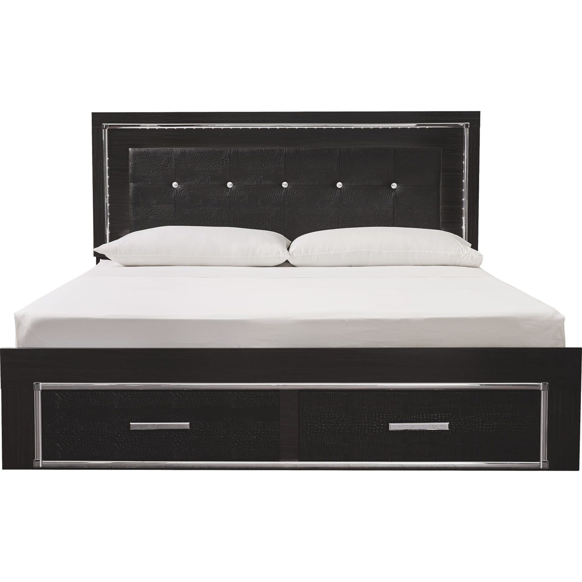 Kaydell 3 Piece King Bed - Black
