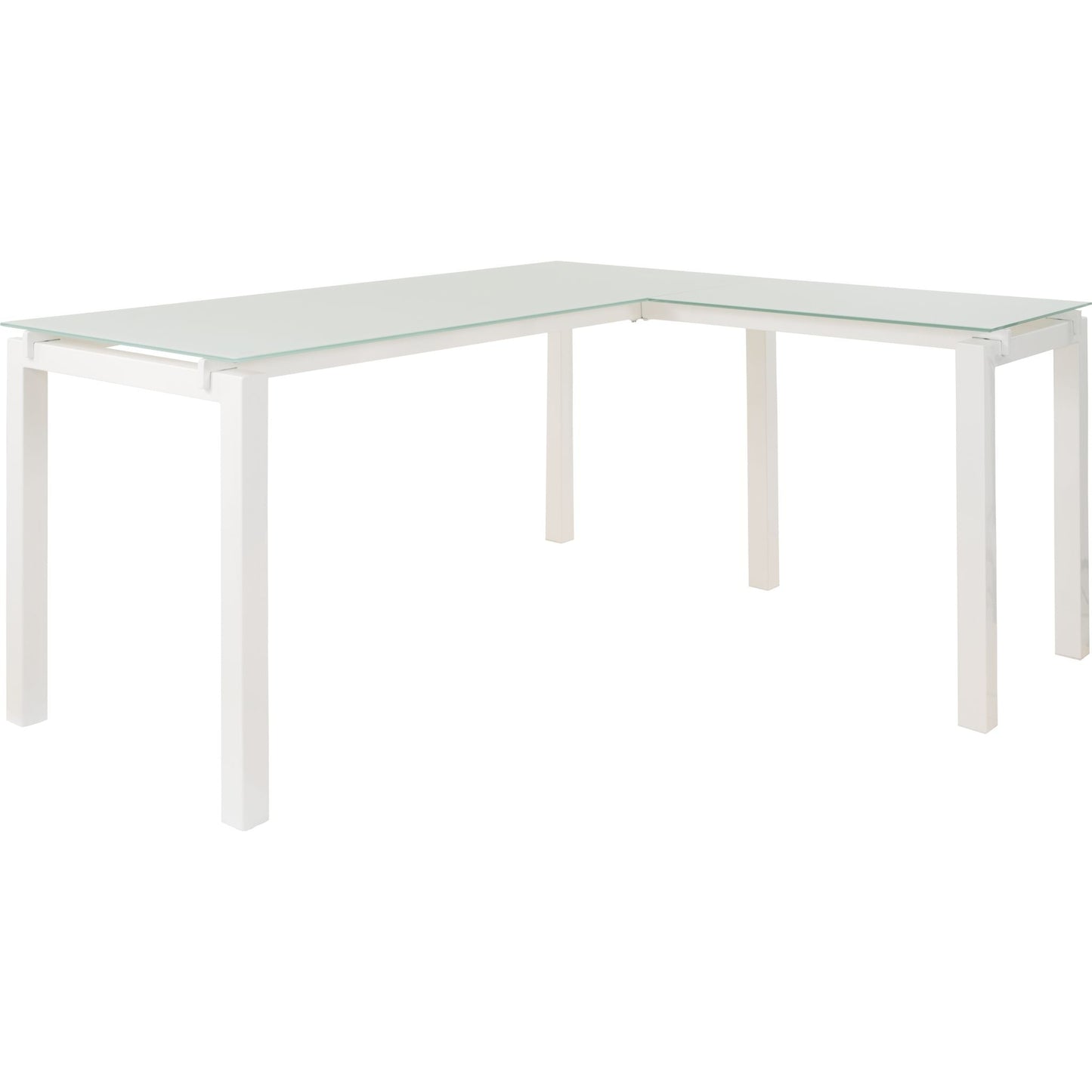 Baraga Large Leg Desk - White