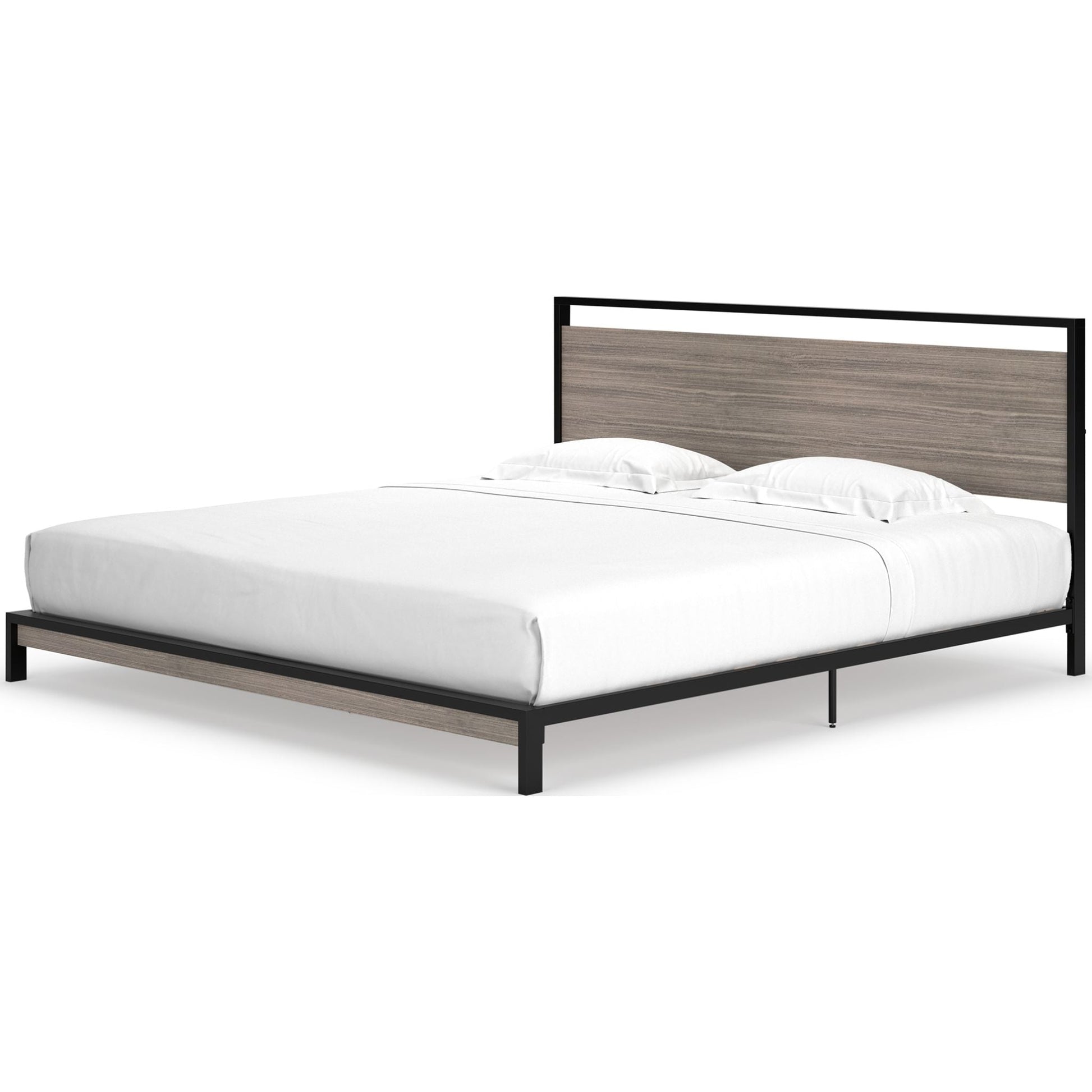 Dontally King Bed - Gray/Black