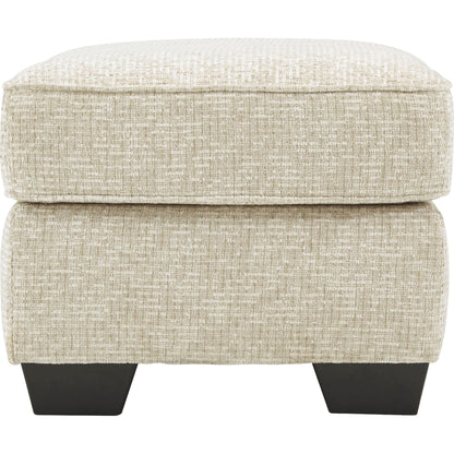 Haisley Ottoman - Ivory
