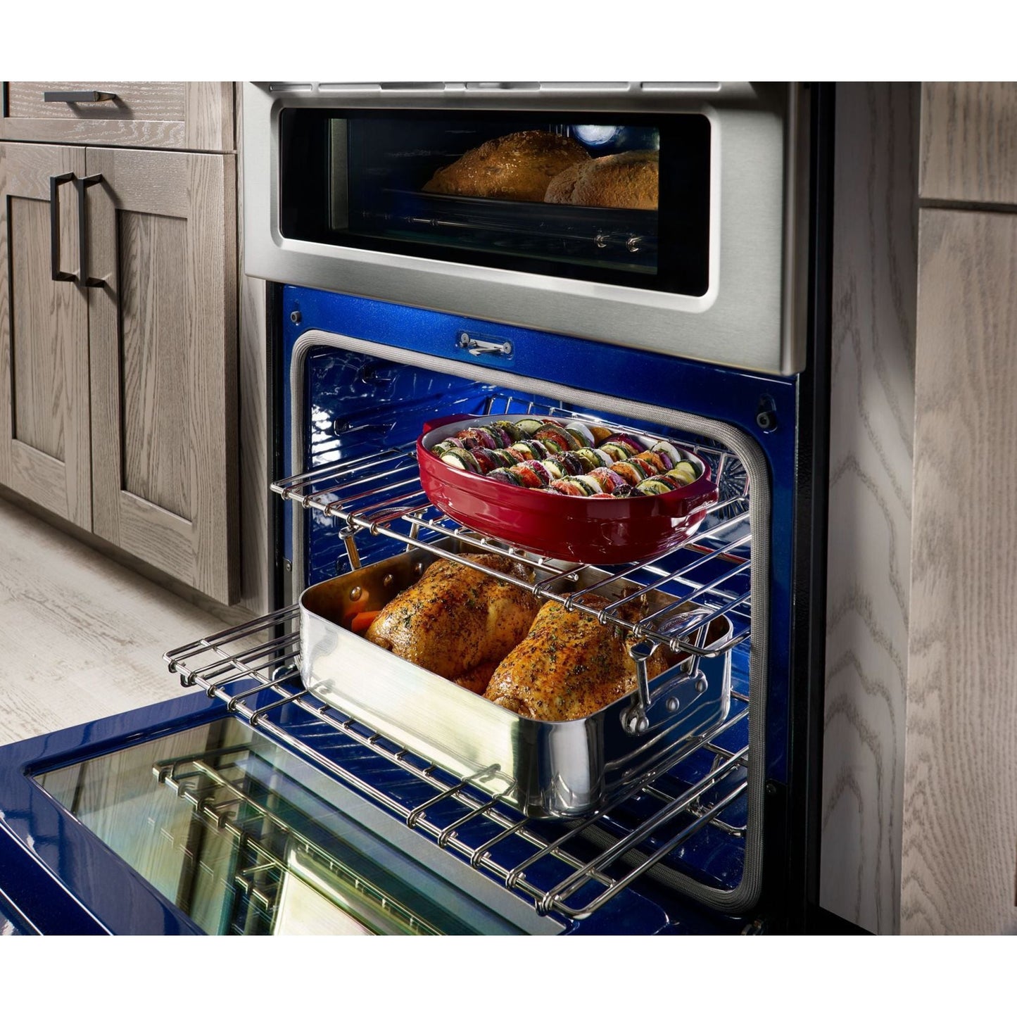 KitchenAid Double Oven Range (KFGD500ESS) - Stainless Steel