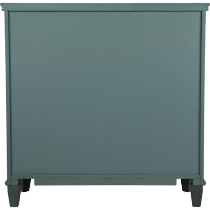 Mirimyn Antiq Small Accent Table - Teal