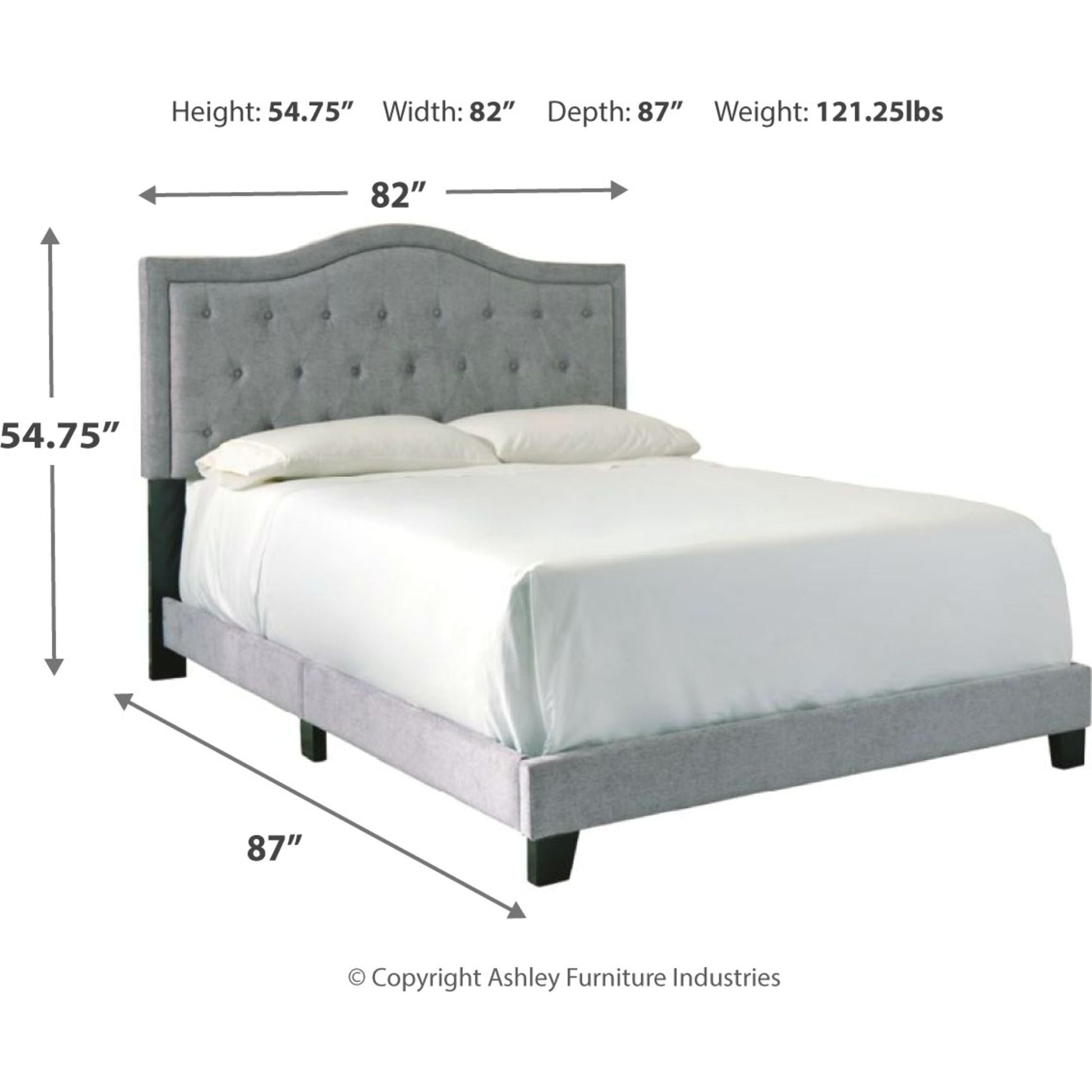 Jerary King Bed - Gray