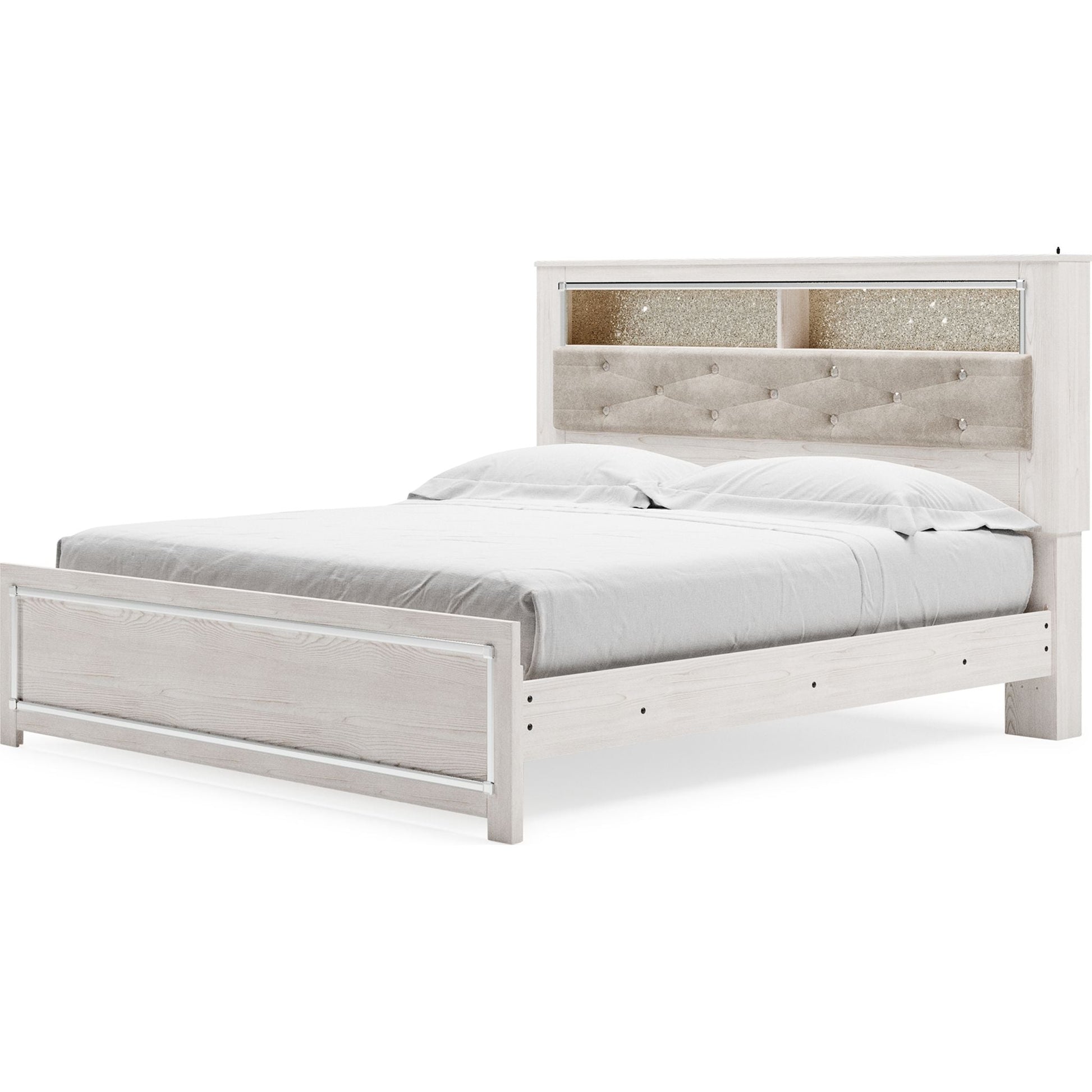 Oliah 3 Piece King Bed - White