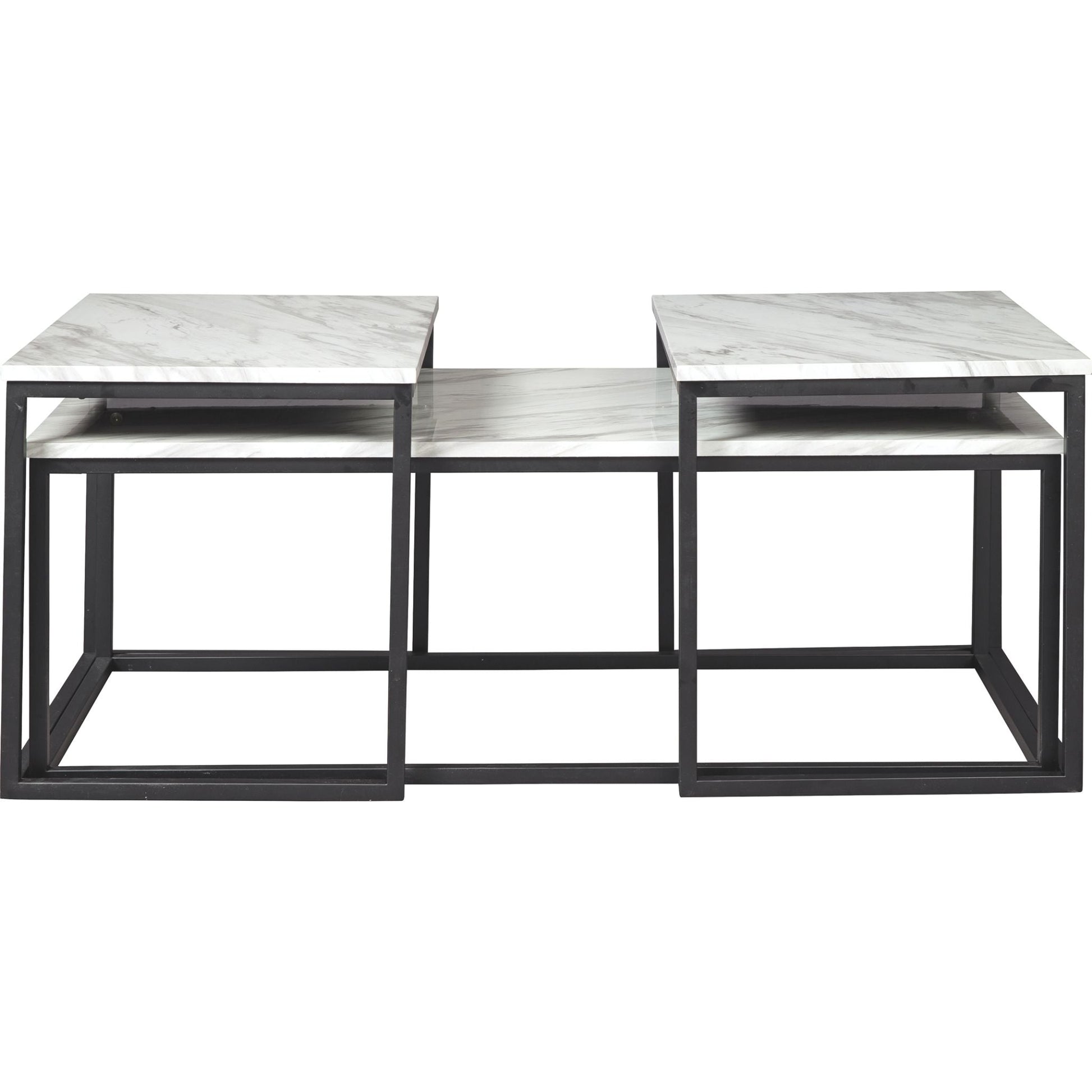Donnesta 3 Pack Tables - White