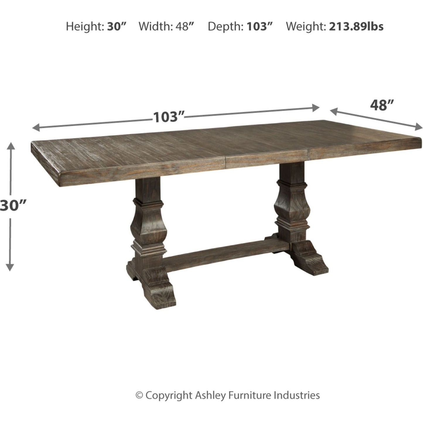 Wyndahl Table - Brown - (D813D5)