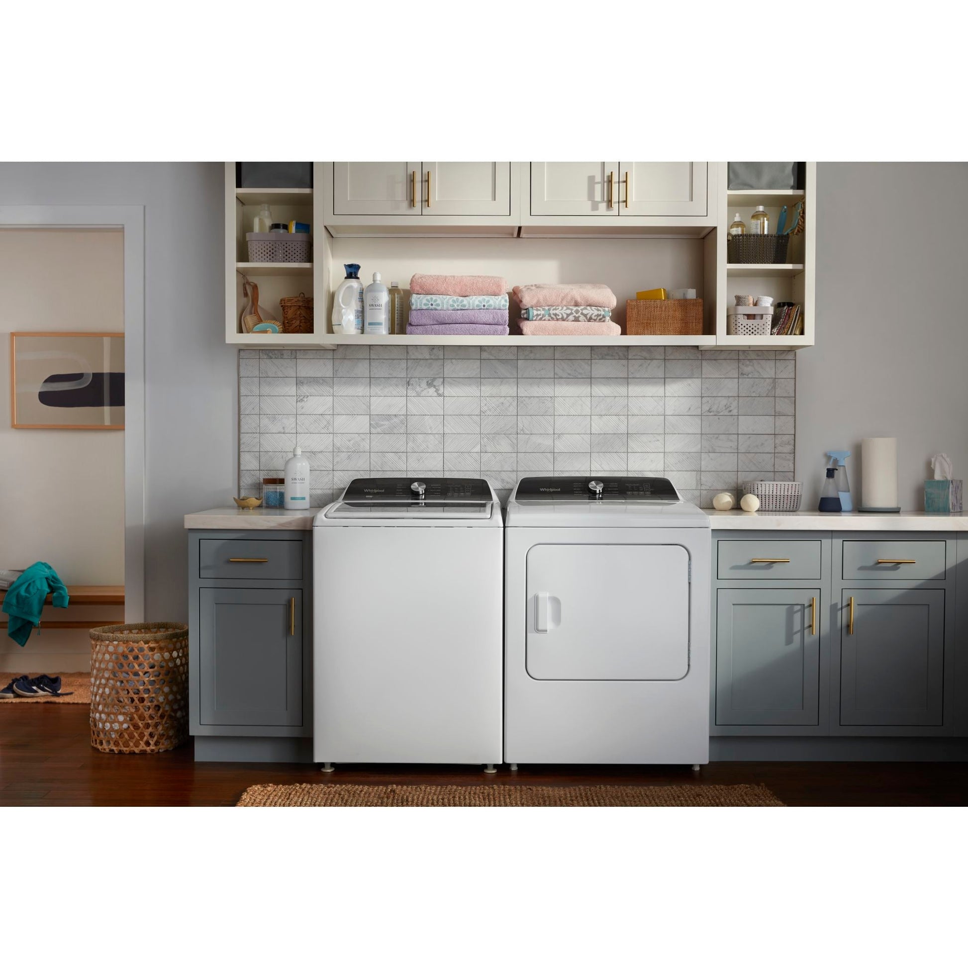 Whirlpool Top Load Pair (1554146K) - White