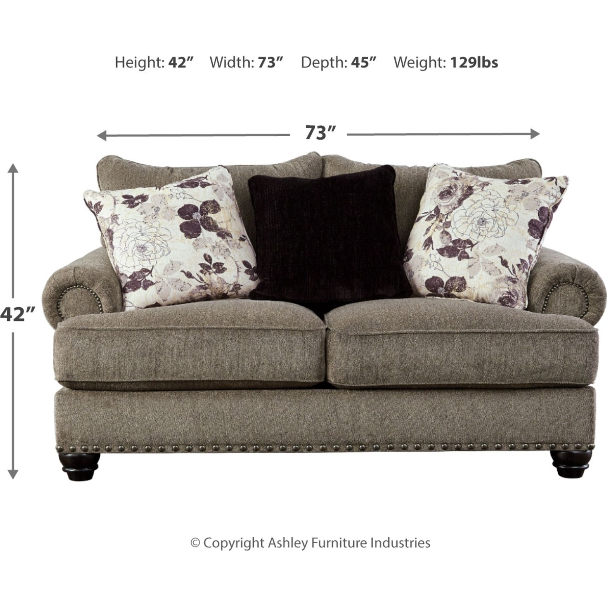 Sembler Loveseat - Cobblestone