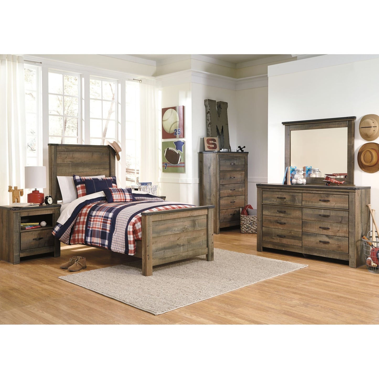 Trinell 5 Piece Bedroom - Brown