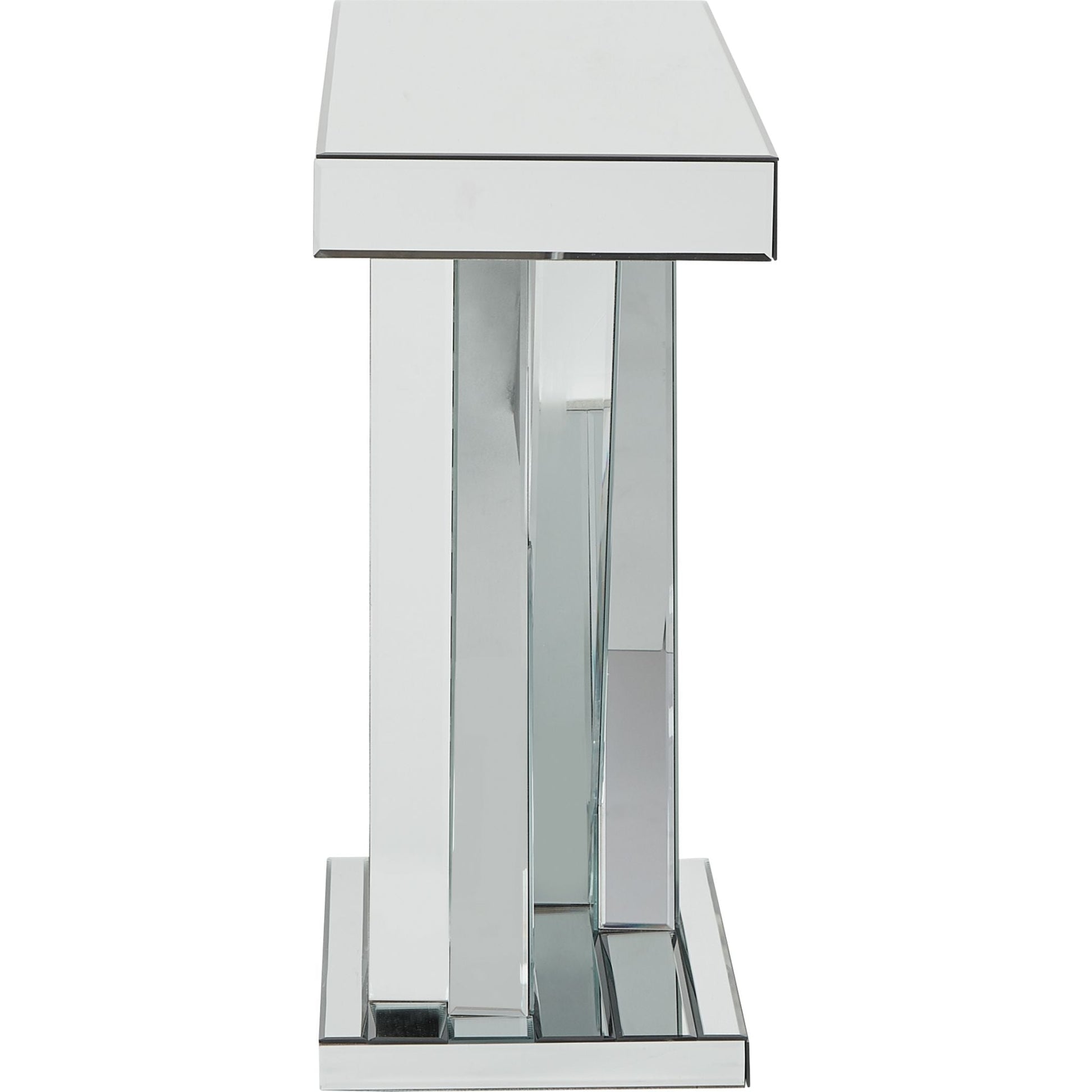 Gillrock Console Table - Mirror/Silver Finish