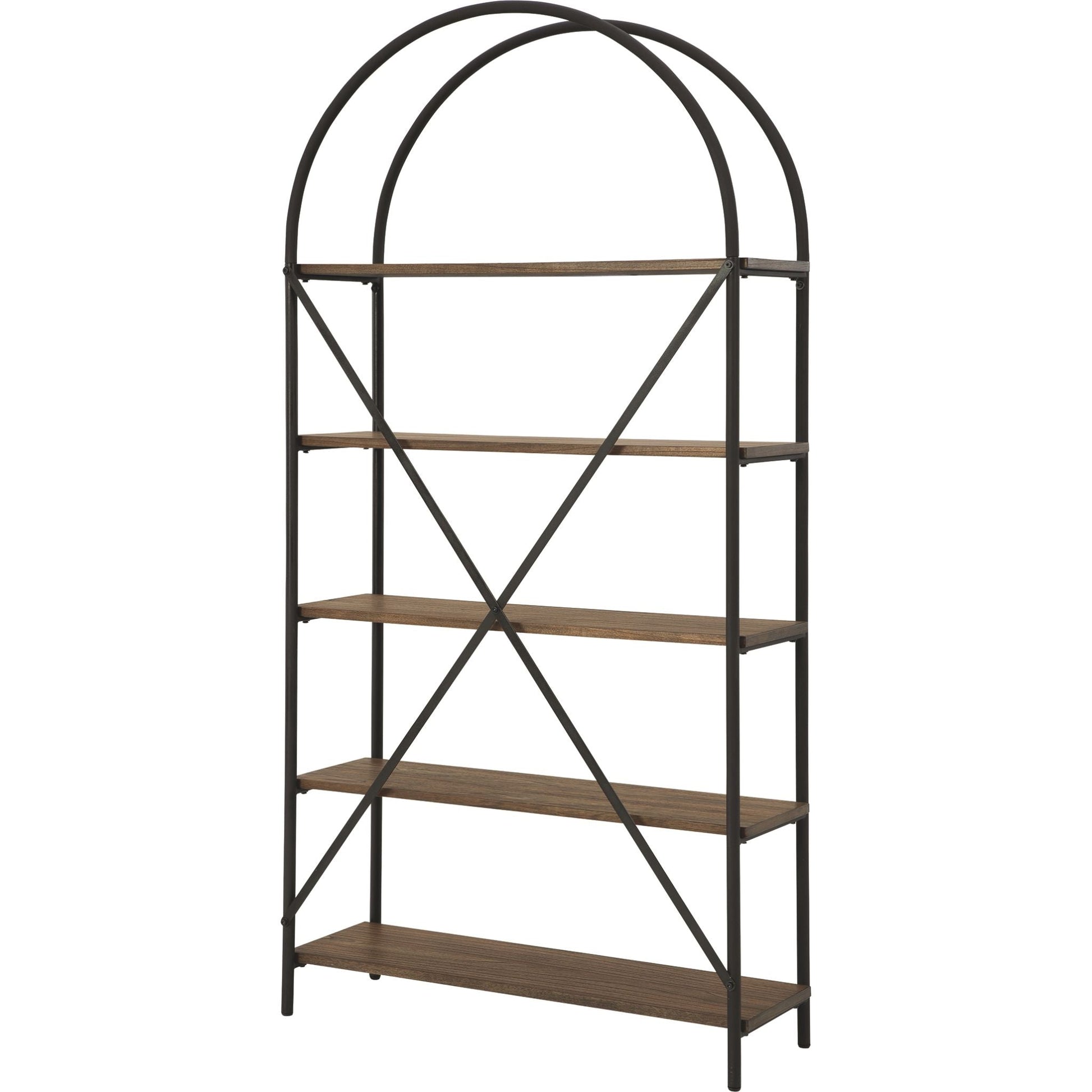 Galtbury Bookcase - Brown/Black