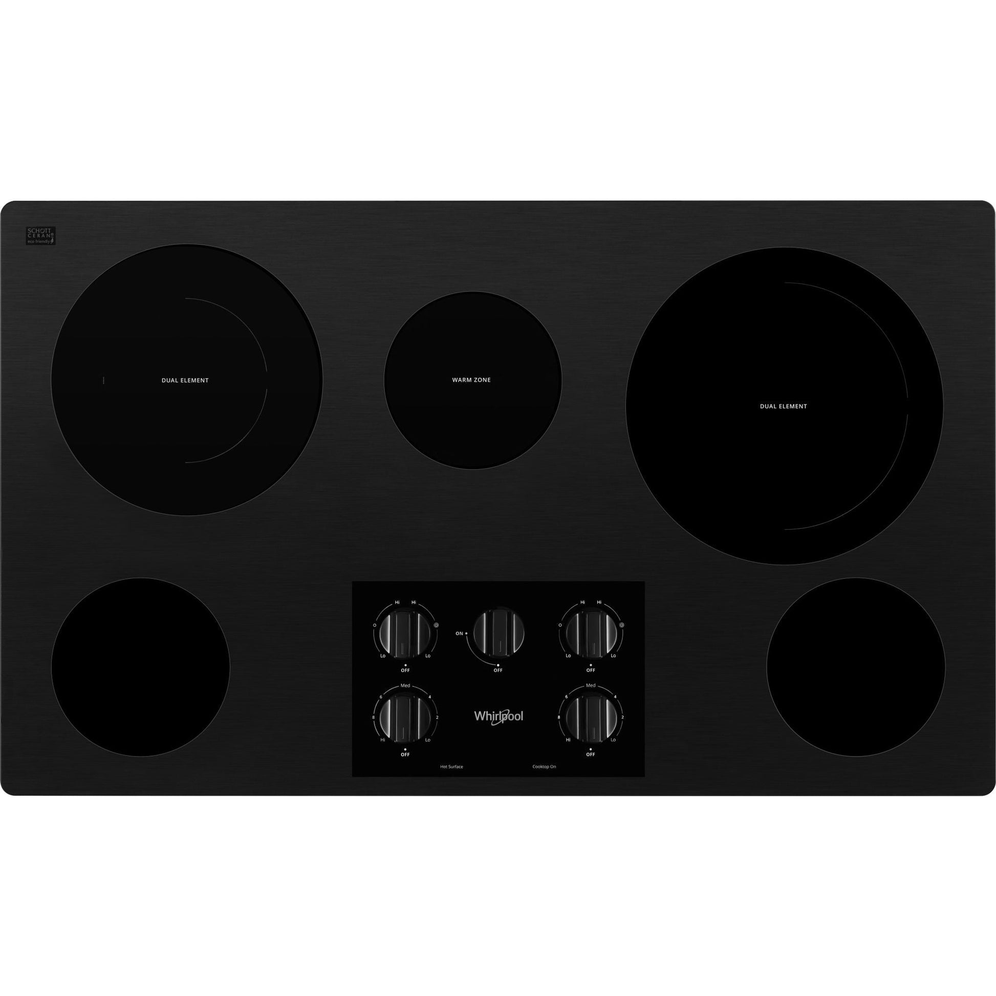 Whirlpool 36" Cooktop (WCE77US6HB) - Black