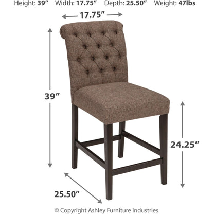 Tripton 2 Bar Stools - Graphite - (PKG000457)