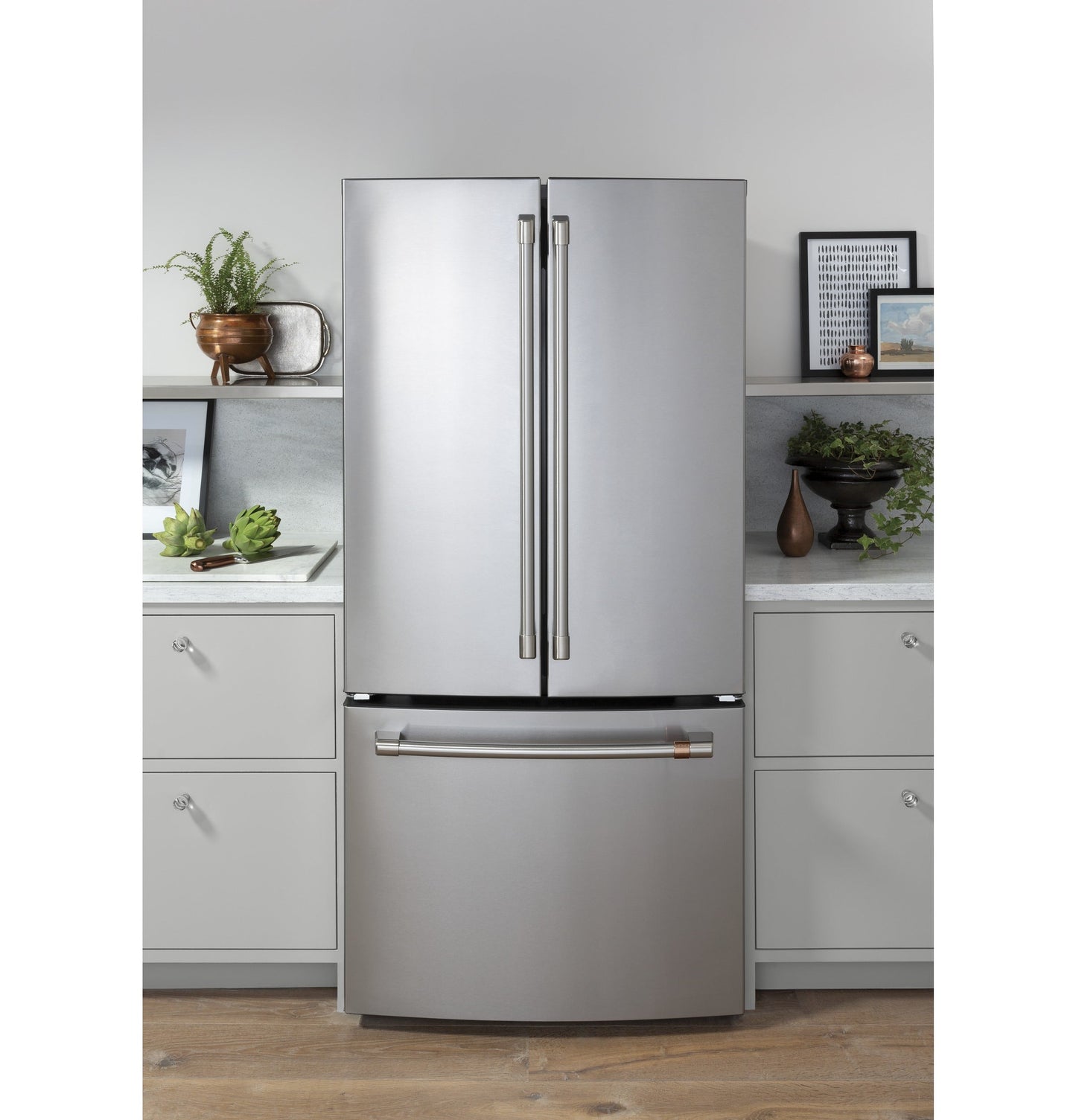 Café 18.6 Cu. Ft. Counter-Depth French-Door Refrigerator Stainless Steel - CWE19SP2NS1