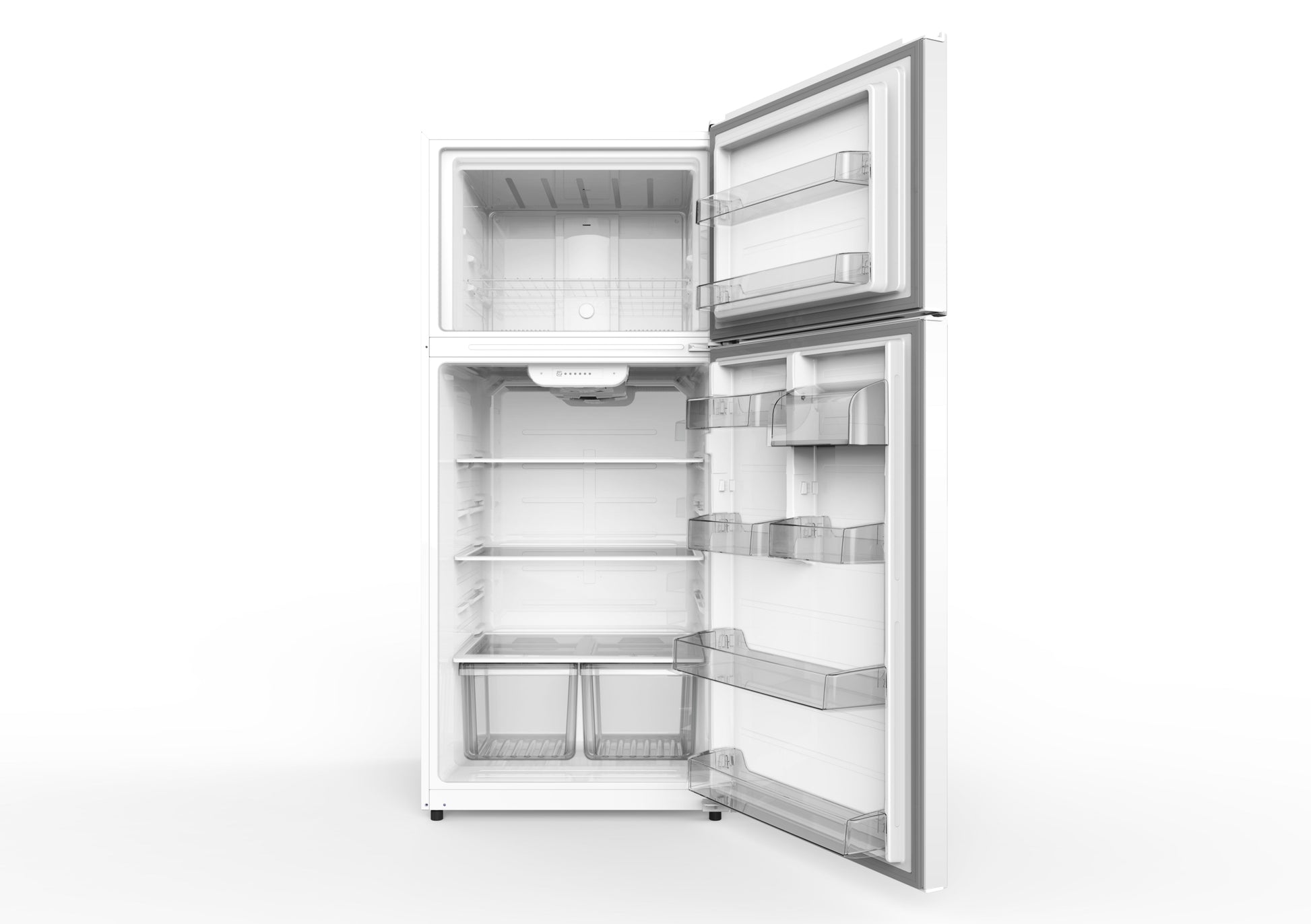 GE® Energy Star 18 Cu. Ft. Top-Freezer Refrigerator Black - GTE18FTLKBB