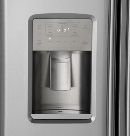 Café 21.9 Cu. Ft. Counter-Depth Side-by-Side Refrigerator Stainless Steel - CZS22MP2NS1