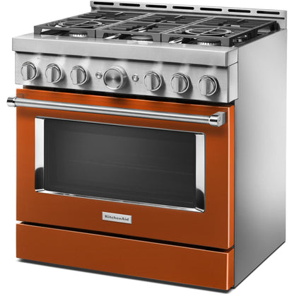 KitchenAid Gas Range (KFGC506JSC) - Scorched Orange