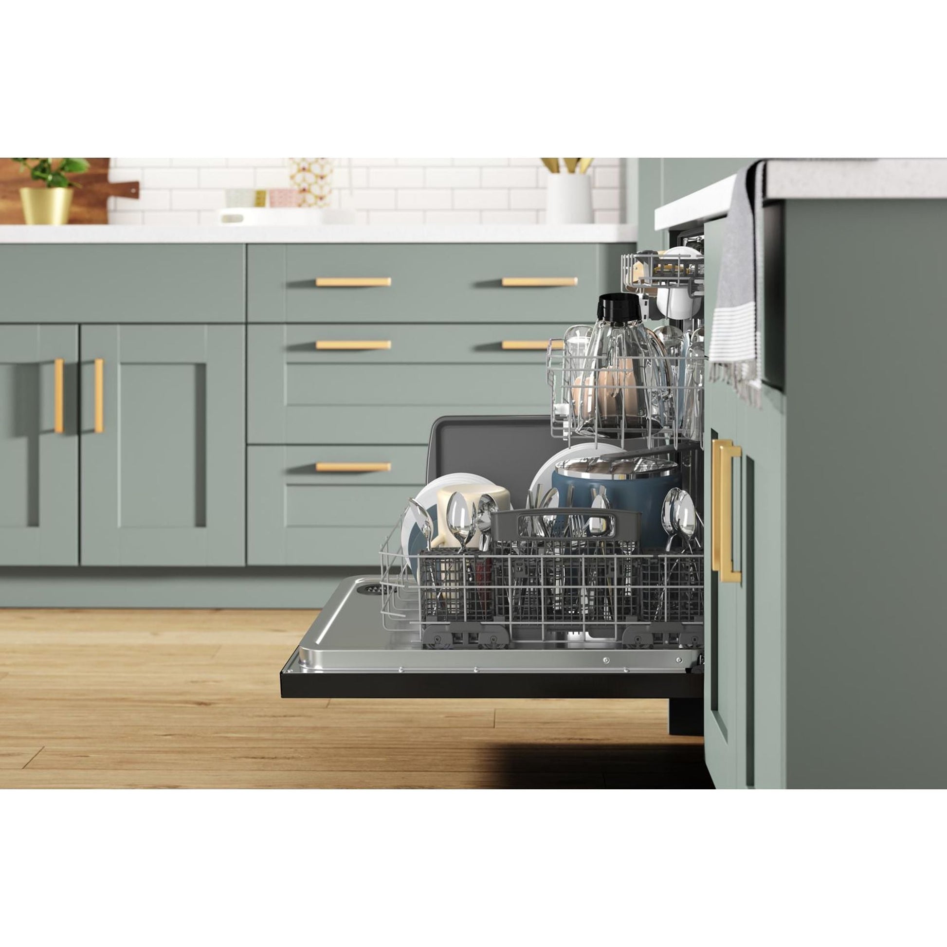 Whirlpool Dishwasher (WDT970SAKV) - BLACK STAINLESS