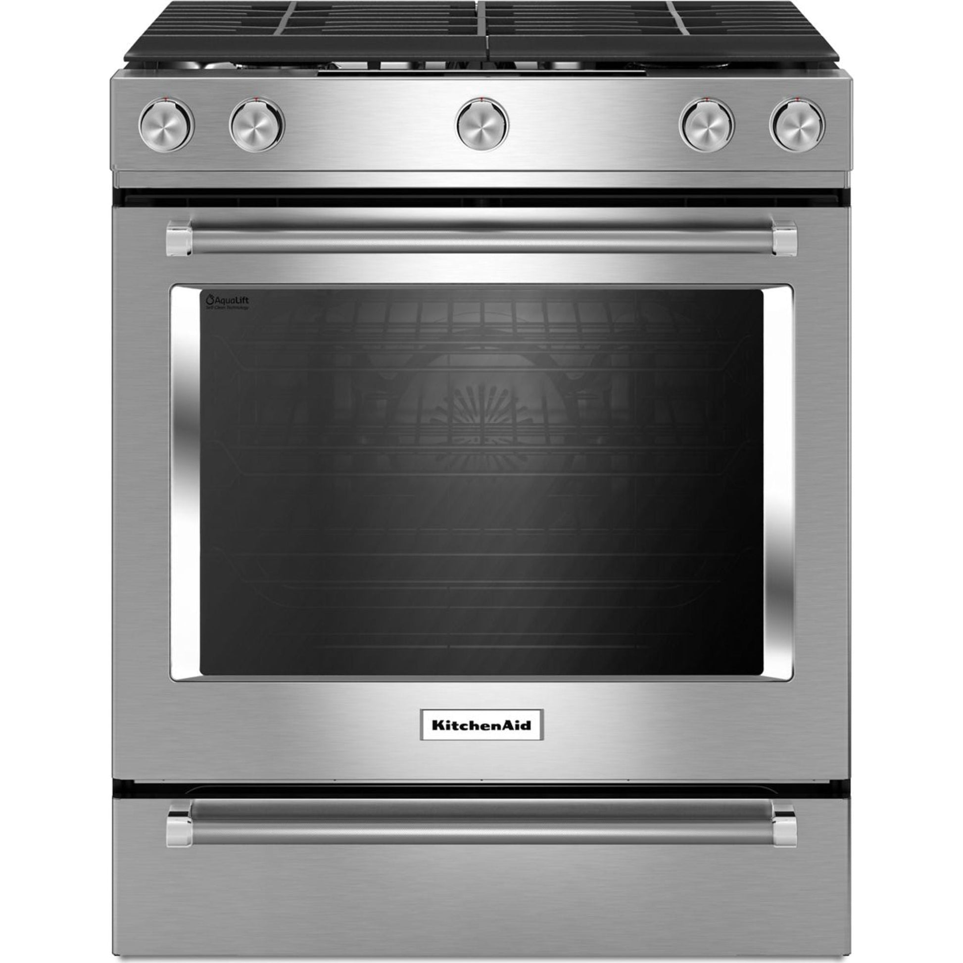KitchenAid Gas Range (KSGG700EBS) - Black Stainless Steel