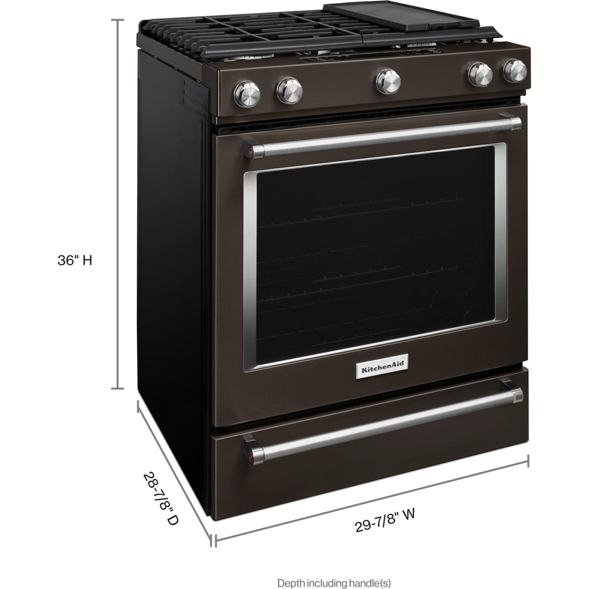 KitchenAid Gas Range (KSGG700EBS) - Black Stainless Steel
