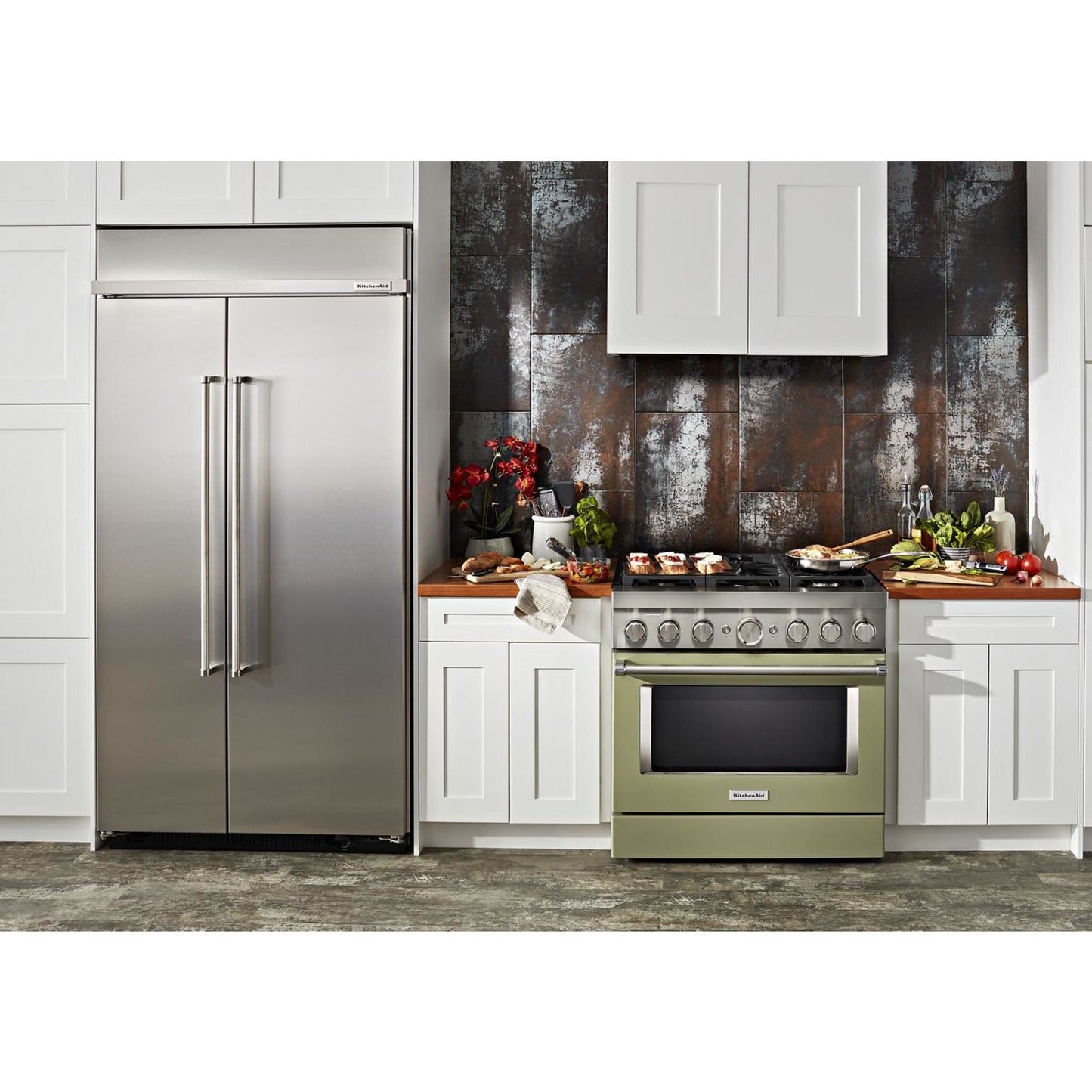 KitchenAid Dual Fuel Range (KFDC506JAV) - Avocado Cream