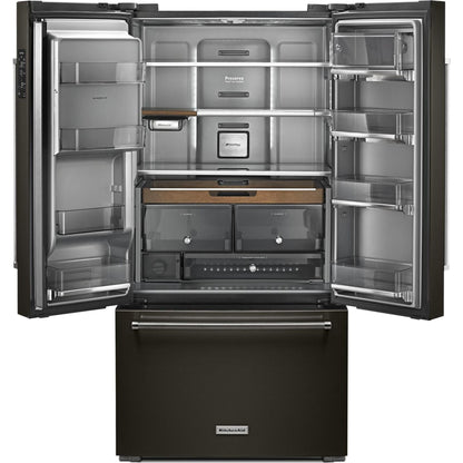 KitchenAid French Door Fridge (KRFC704FBS) - Black Stainless