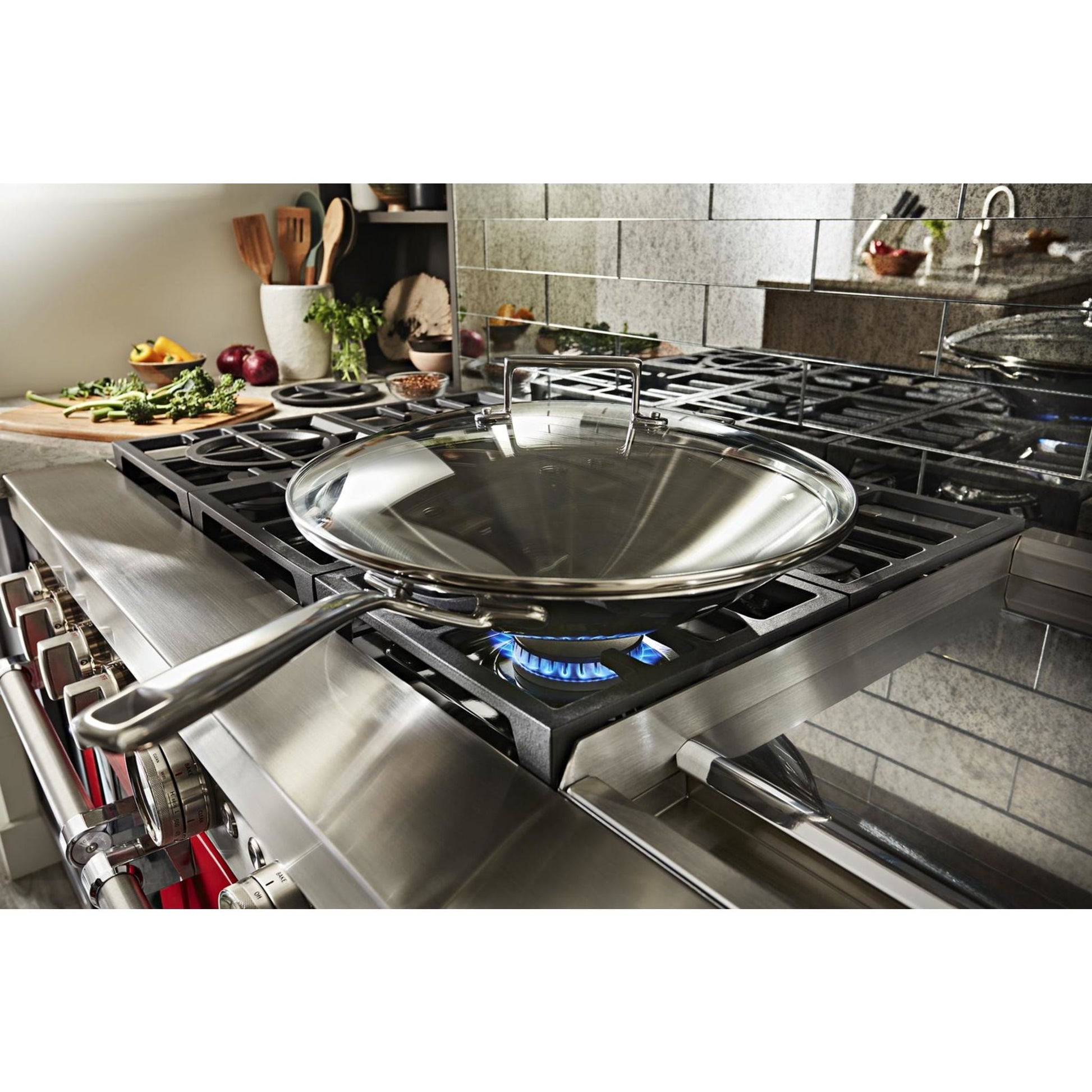 KitchenAid Dual Fuel Range (KFDC558JPA) - Passion Red