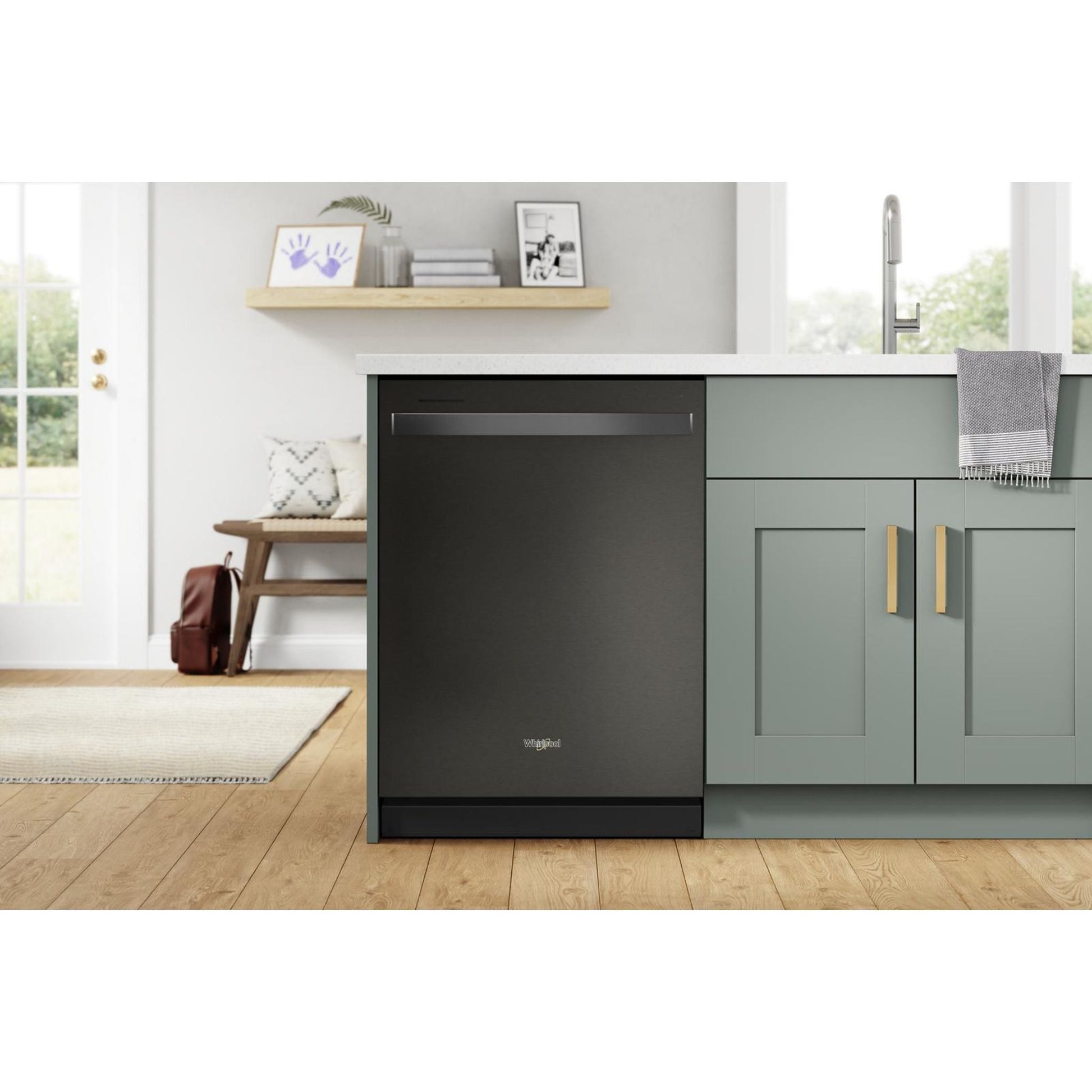 Whirlpool Dishwasher (WDT970SAKV) - BLACK STAINLESS