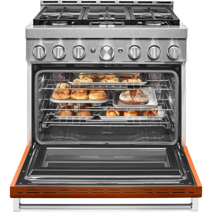 KitchenAid Gas Range (KFGC506JSC) - Scorched Orange