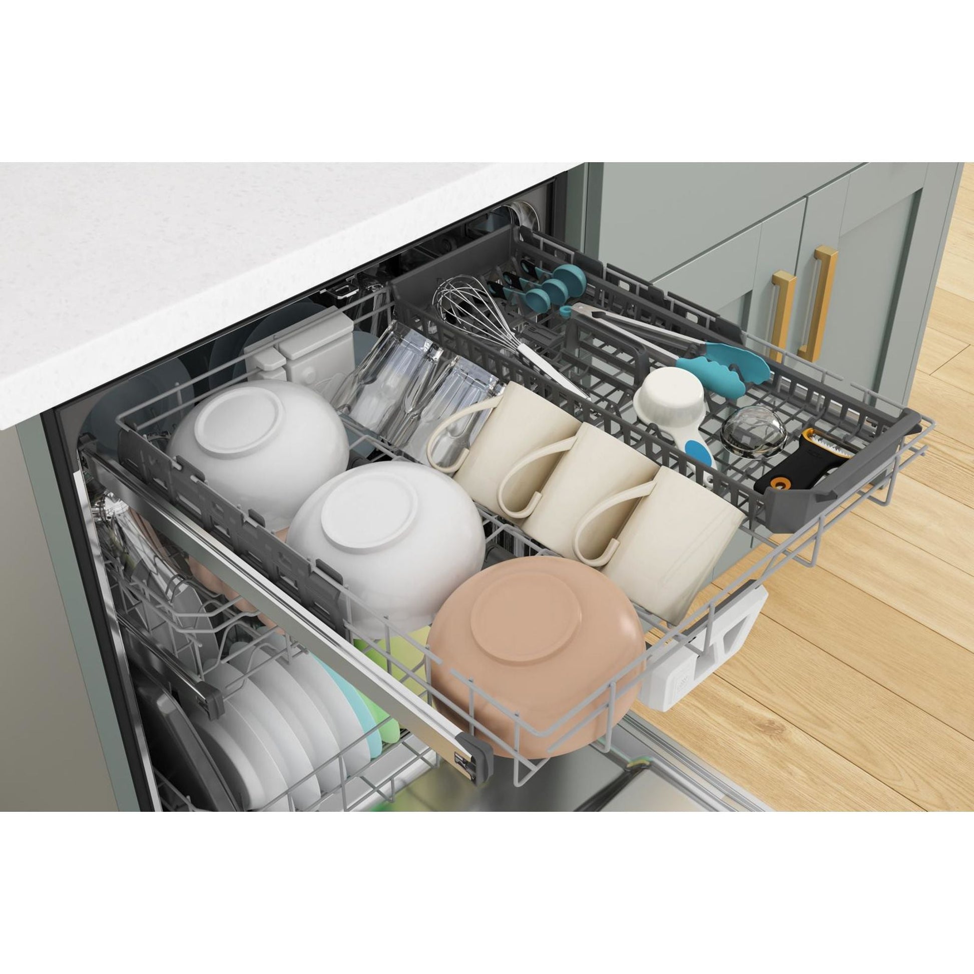 Whirlpool Dishwasher (WDT970SAKV) - BLACK STAINLESS
