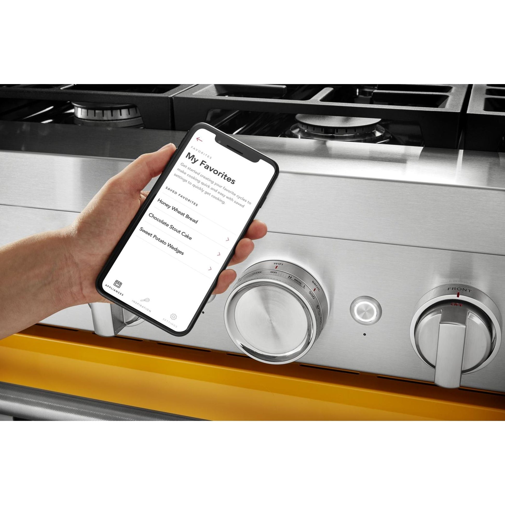 KitchenAid Gas Range (KFGC506JYP) - Yellow Pepper