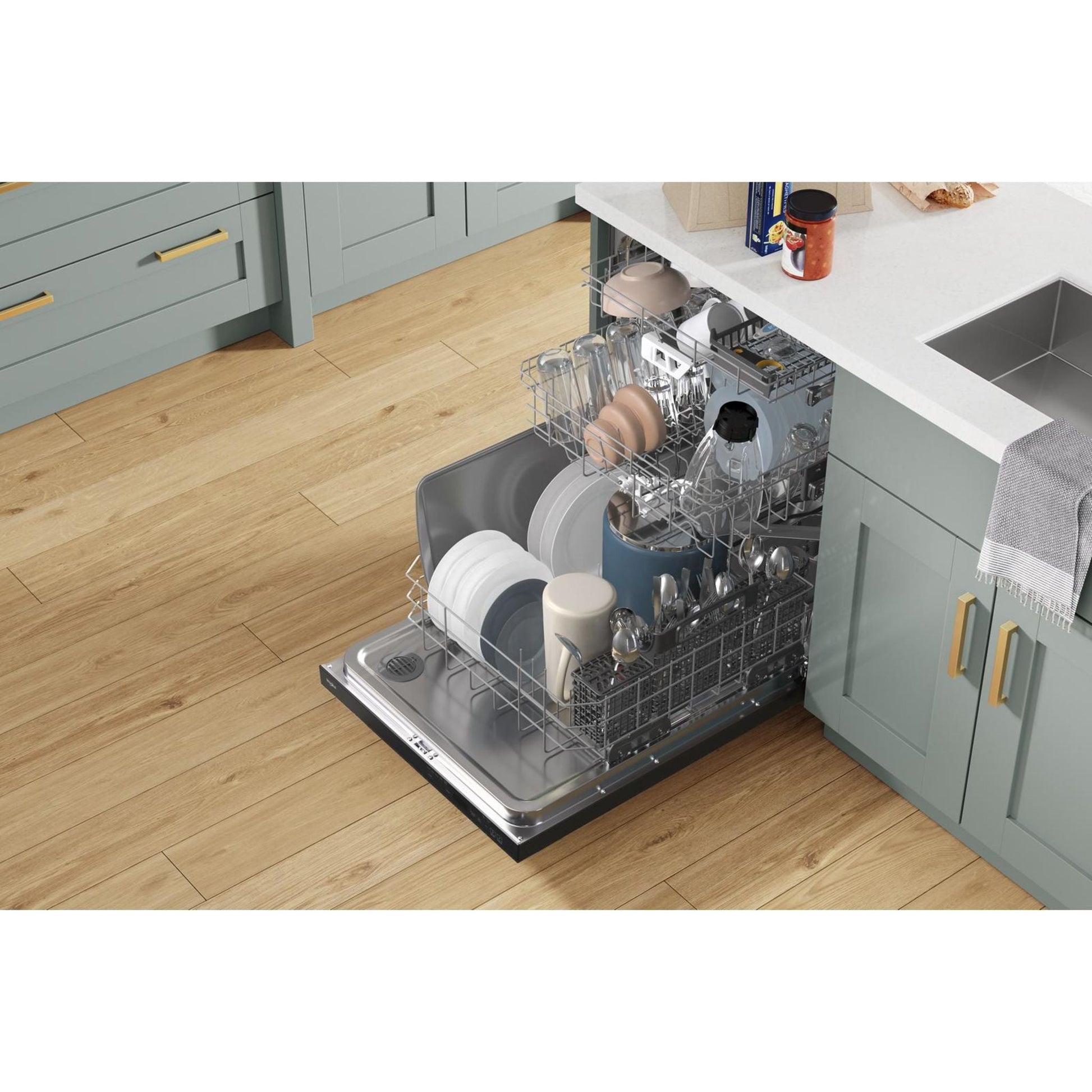 Whirlpool Dishwasher (WDT970SAKV) - BLACK STAINLESS