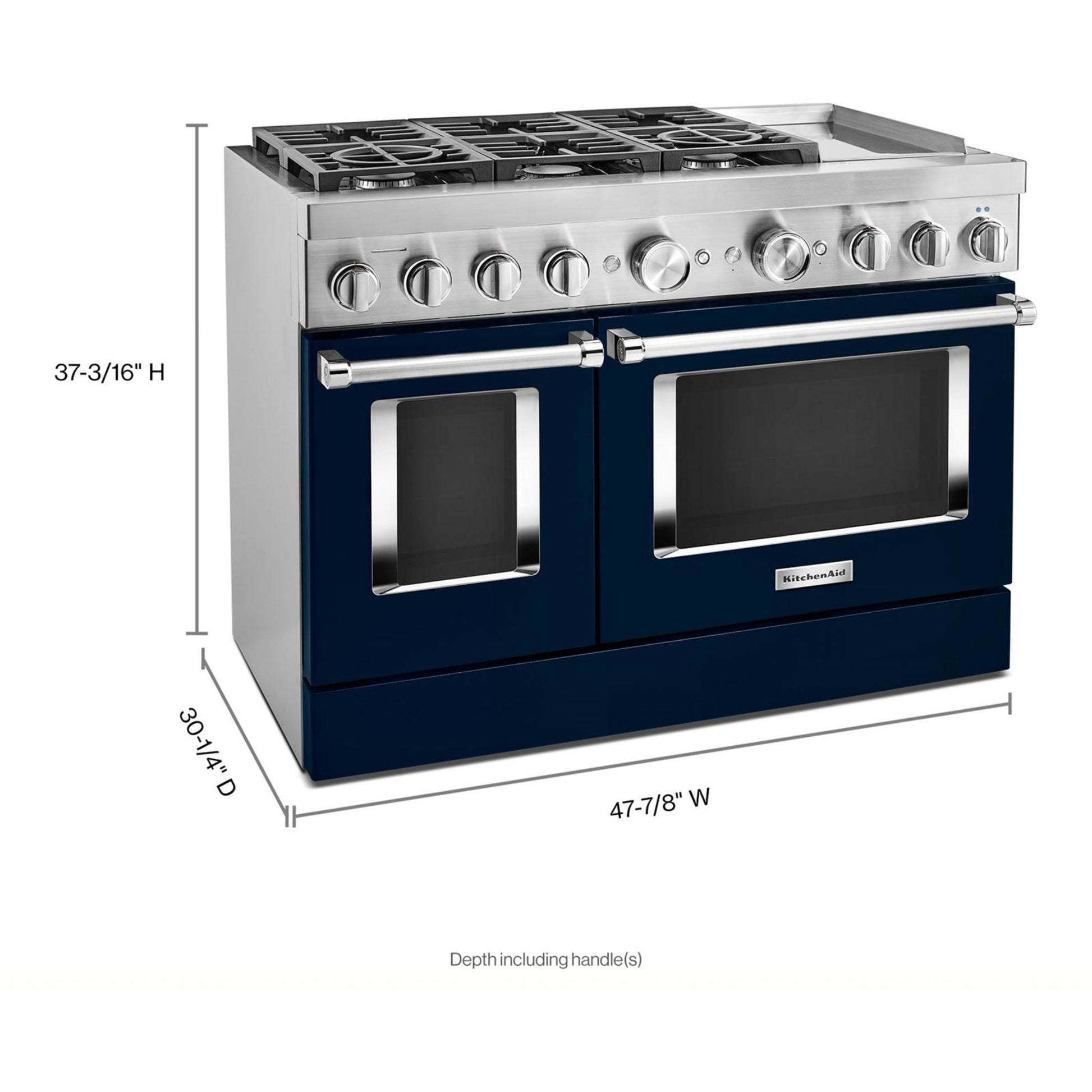 KitchenAid Dual Fuel Range (KFDC558JIB) - Ink Blue