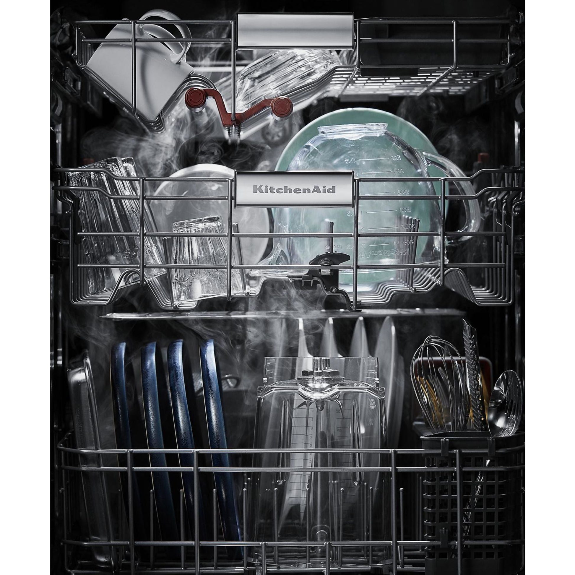 KitchenAid Dishwasher Stainless Steel Tub (KDTM404KBS) - Black Stainless