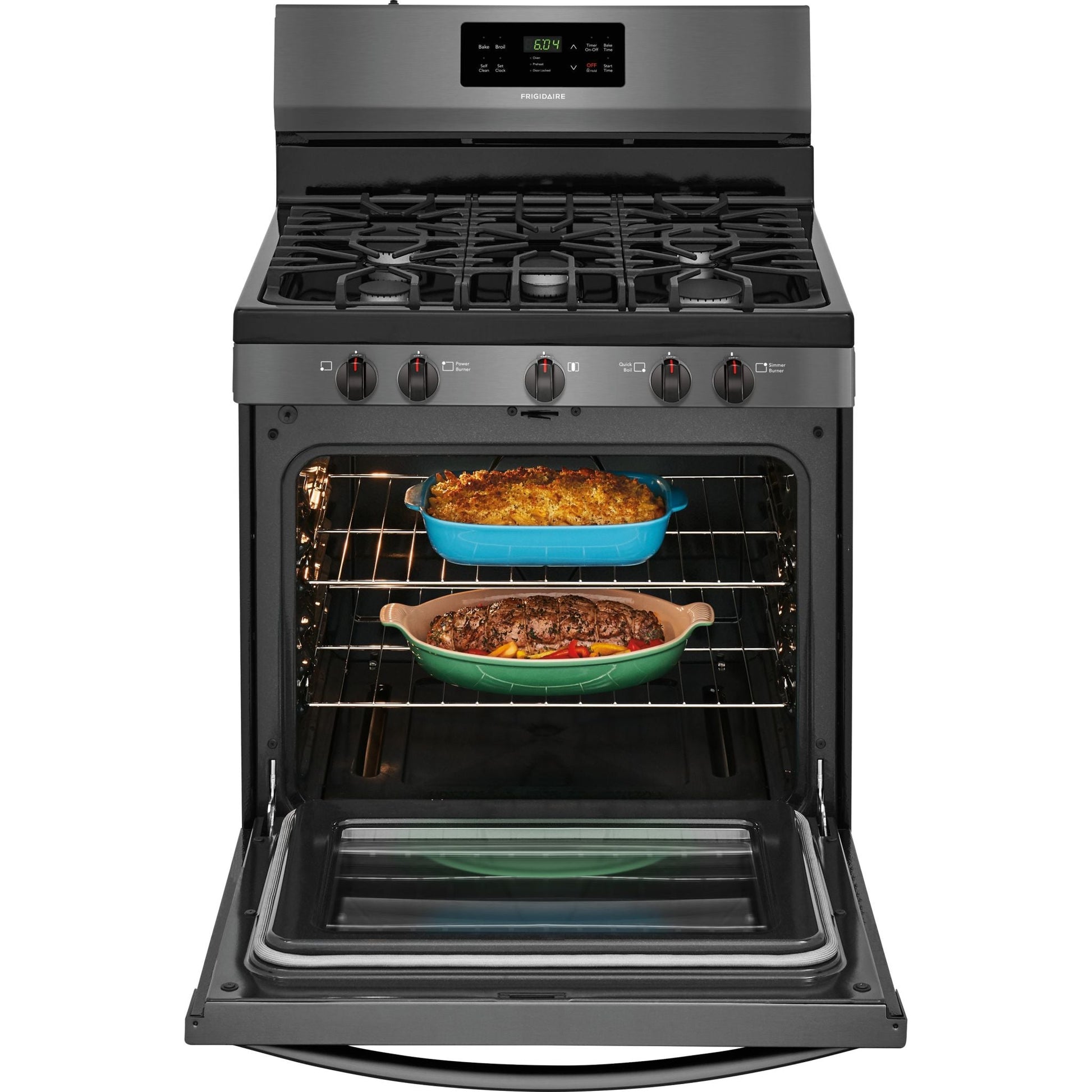Frigidaire Gas Range (FFGF3054TD) - Black Stainless