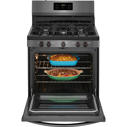 Frigidaire Gas Range (FFGF3054TD) - Black Stainless